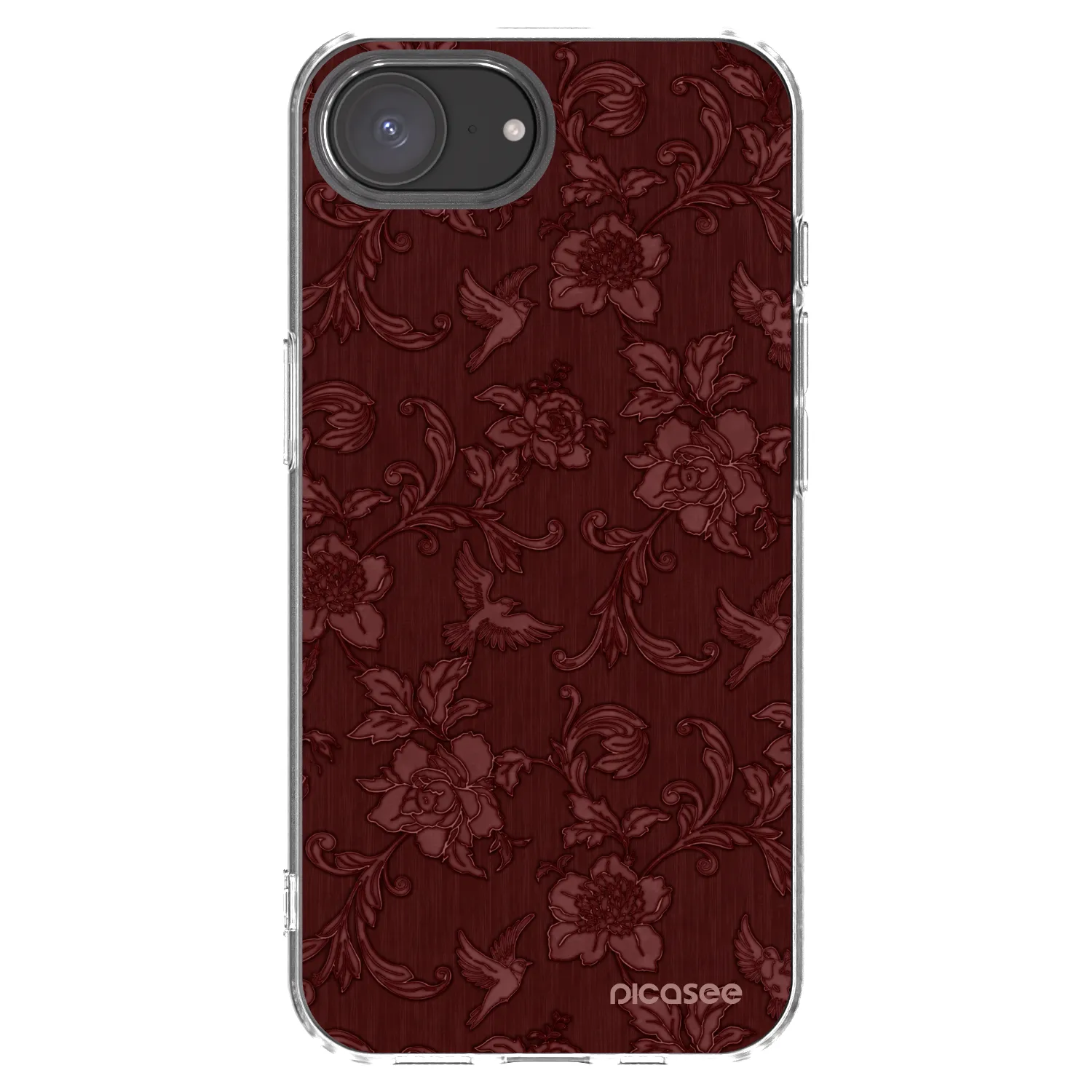 Picasee Apple iPhone 17e Hülle - Transparentes Silikon - Red Elegance