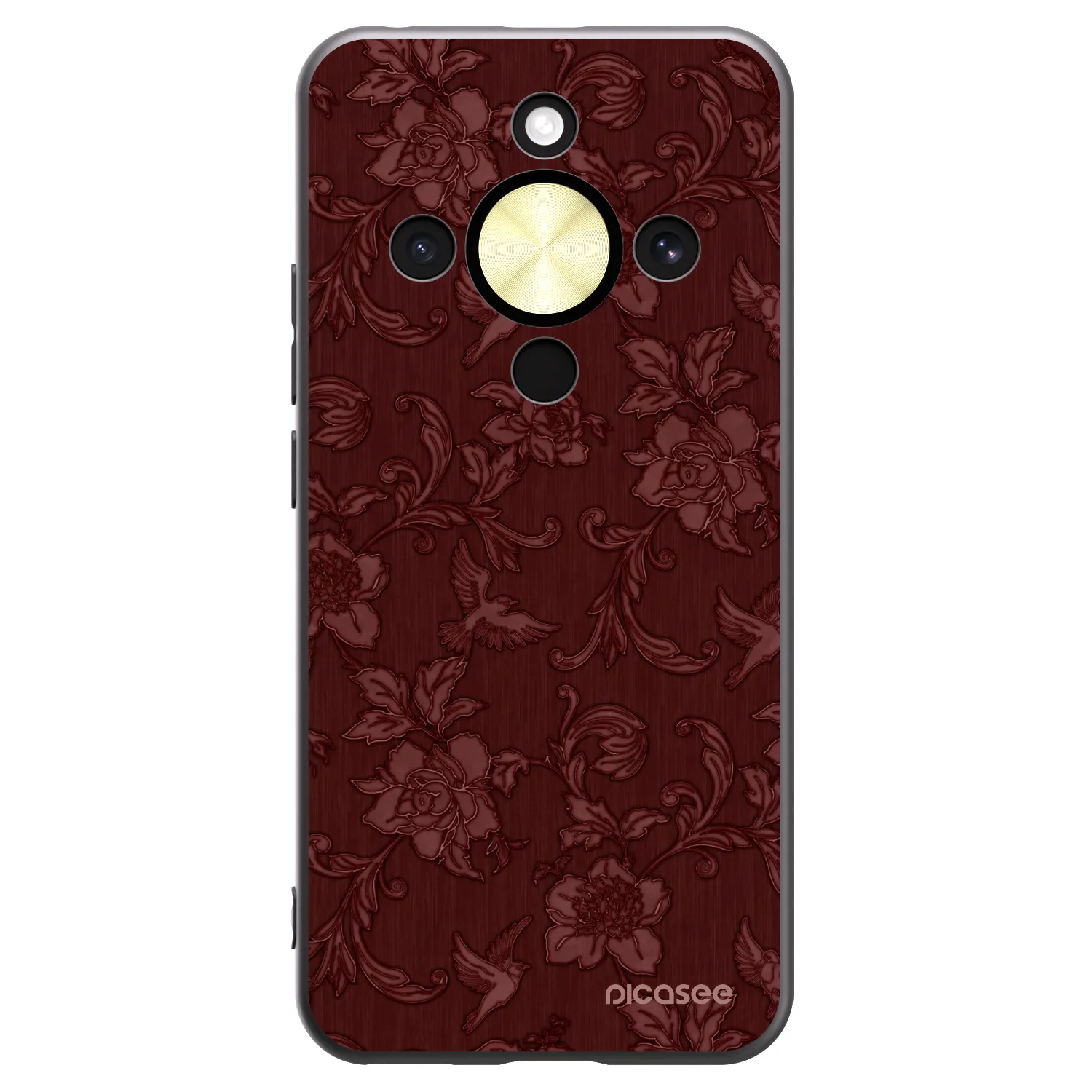 Picasee Honor Magic8 Lite 5G Hülle - Schwarzes Silikon - Red Elegance