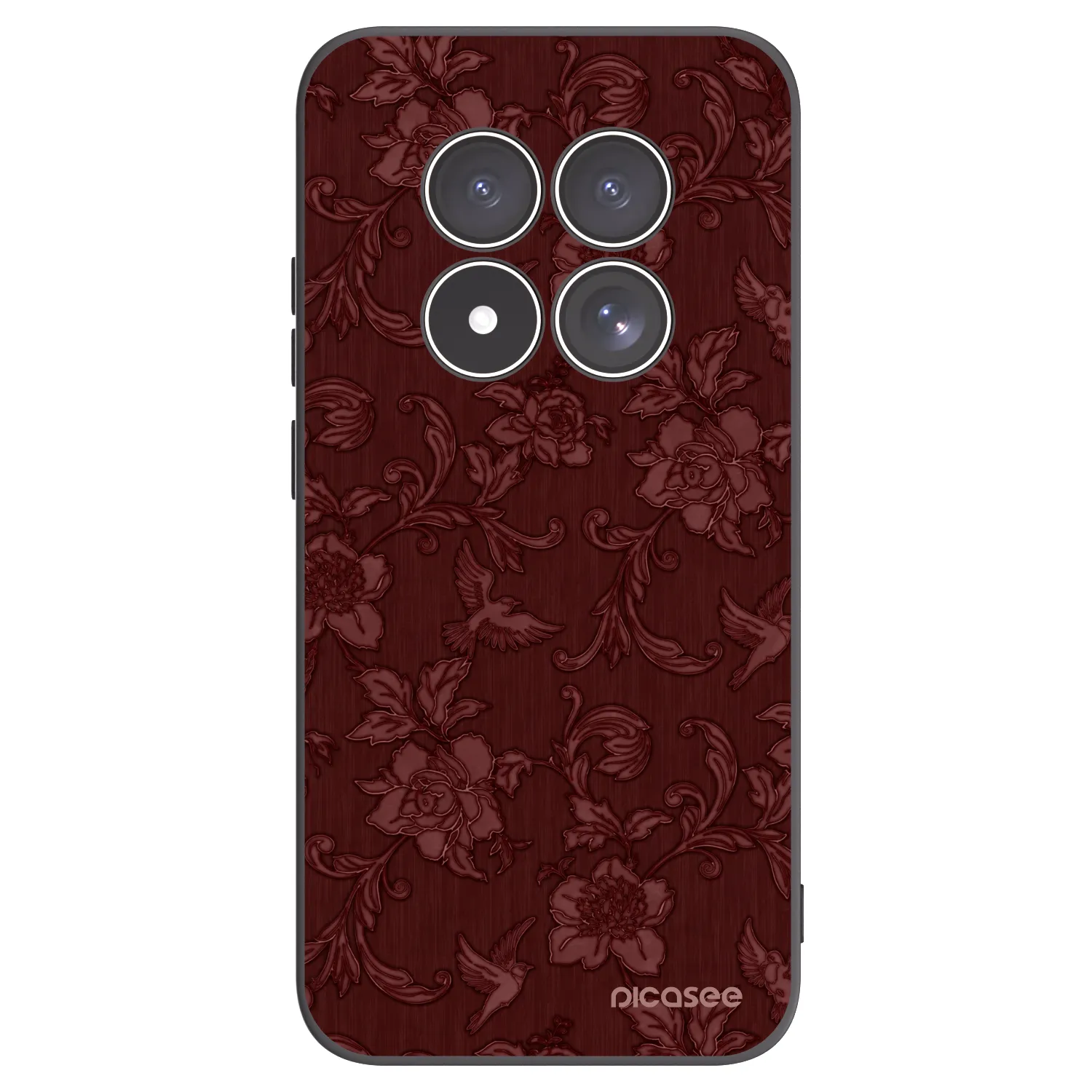 Picasee Xiaomi Redmi Note 15 Pro 5G Hülle - Schwarzes Silikon - Red Elegance