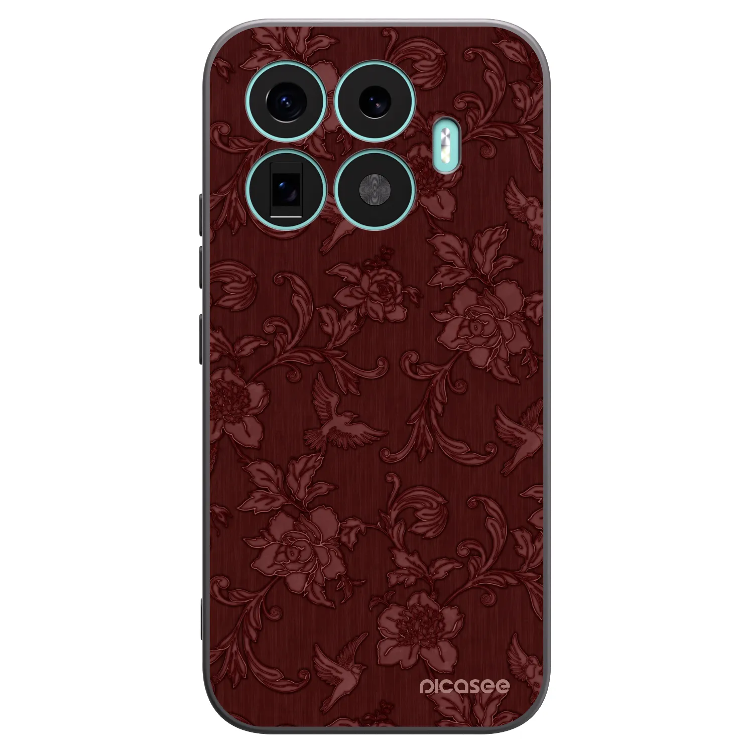 Picasee Xiaomi 17T Hülle - Schwarzes Silikon - Red Elegance