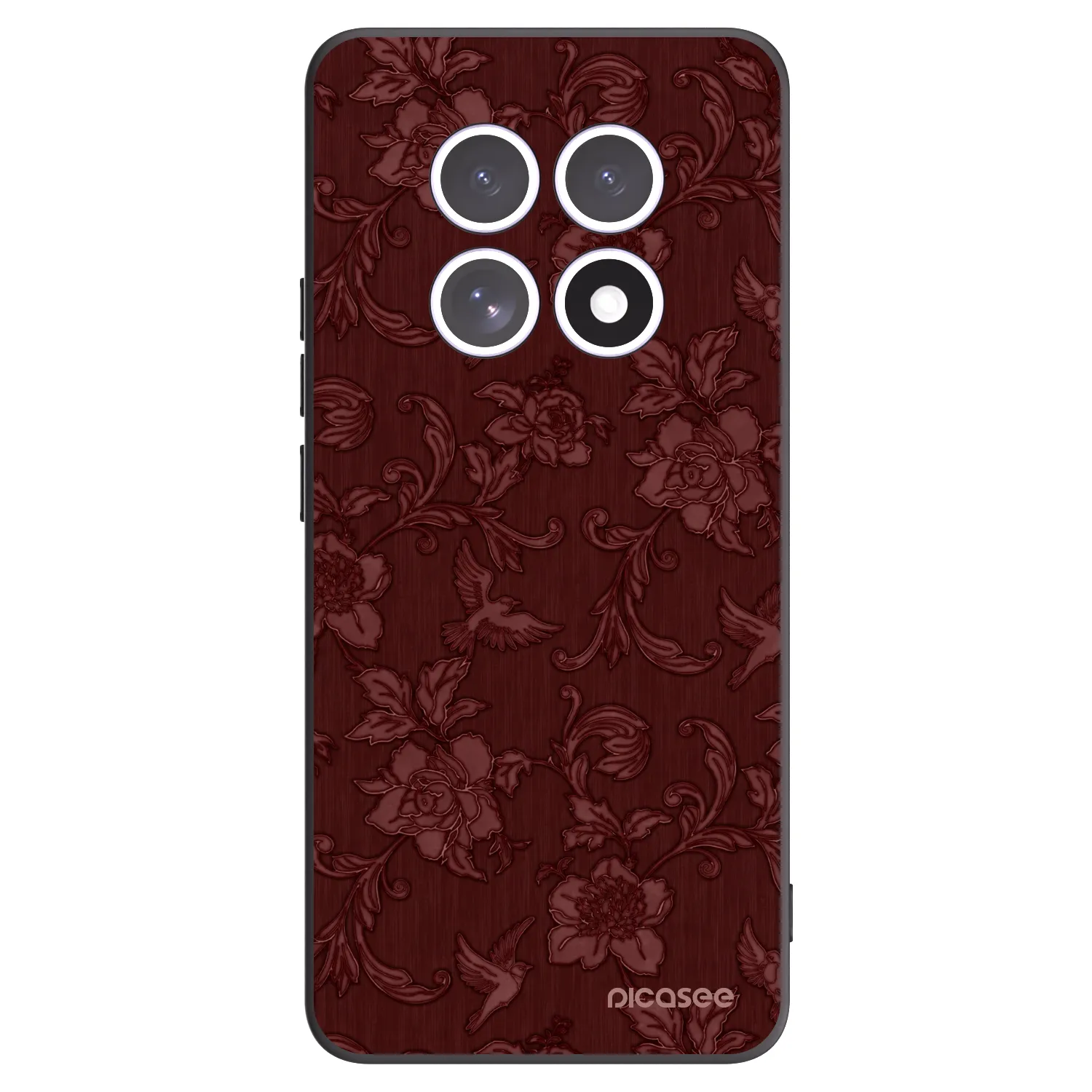 Picasee Xiaomi Redmi Note 15 5G Hülle - Schwarzes Silikon - Red Elegance