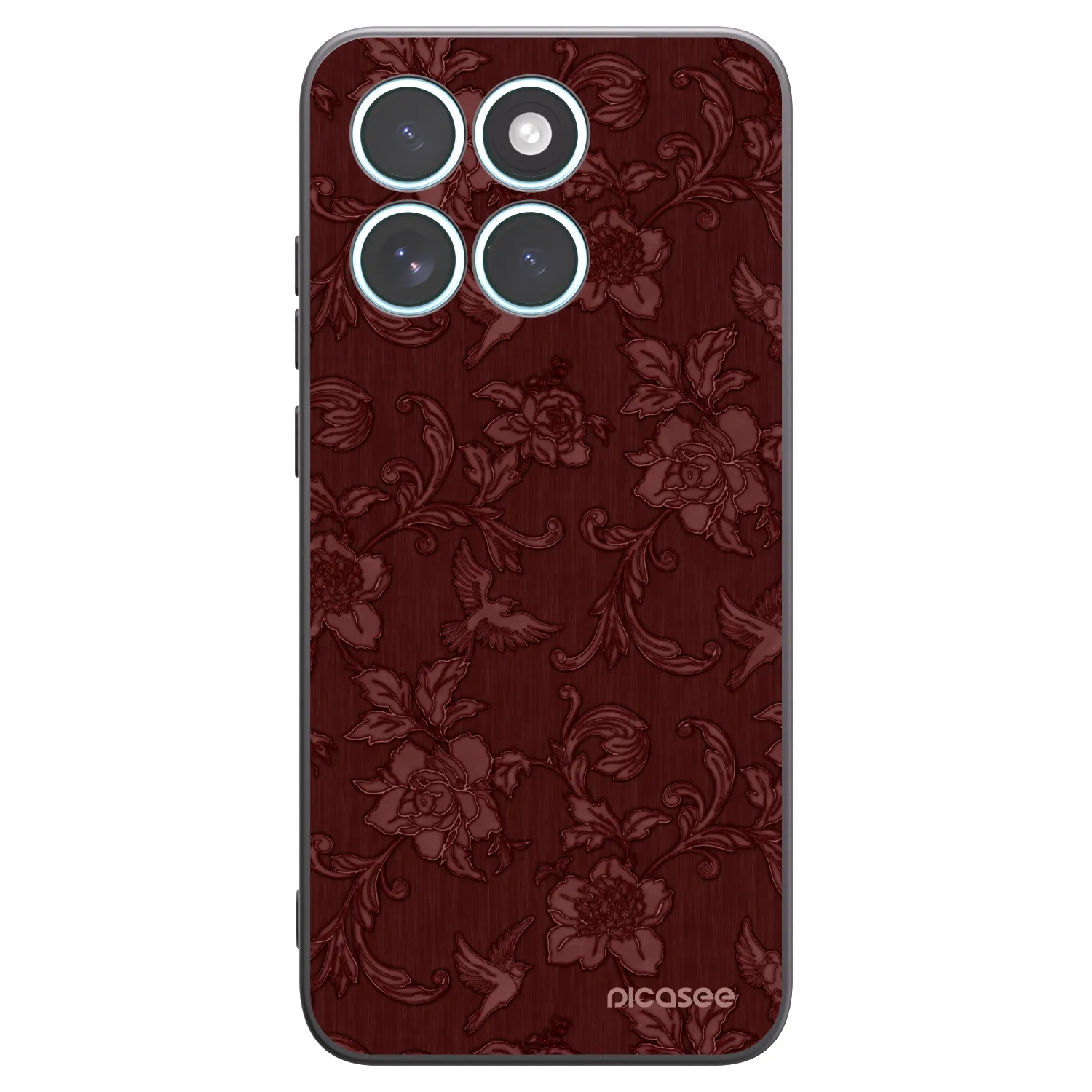 Picasee Motorola Edge 70 Fusion Hülle - Schwarzes Silikon - Red Elegance