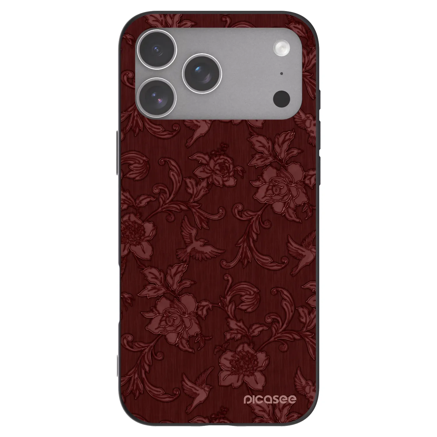Picasee Apple iPhone 18 Pro Max Hülle - Schwarzes Silikon - Red Elegance