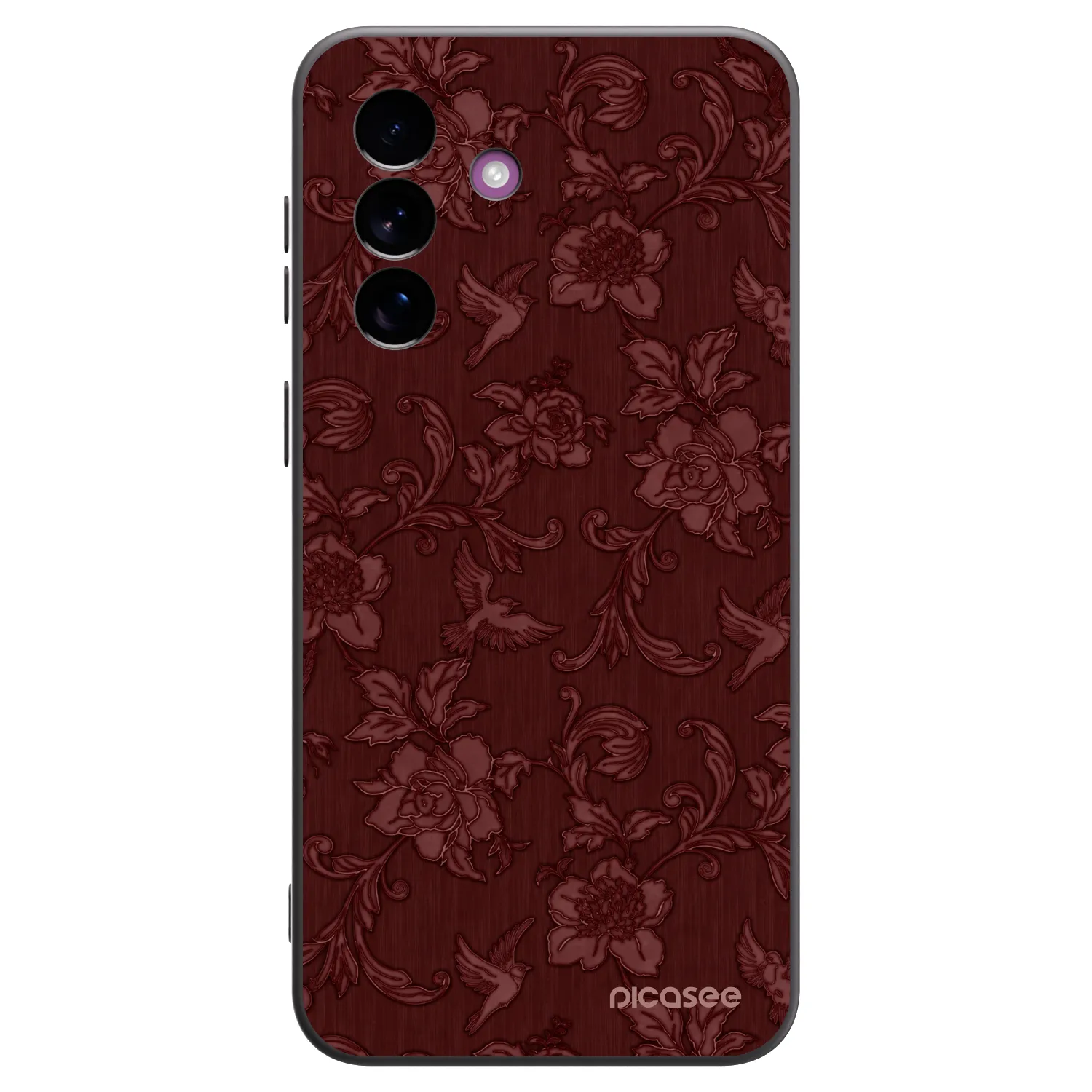 Picasee Samsung Galaxy A37 Hülle - Schwarzes Silikon - Red Elegance