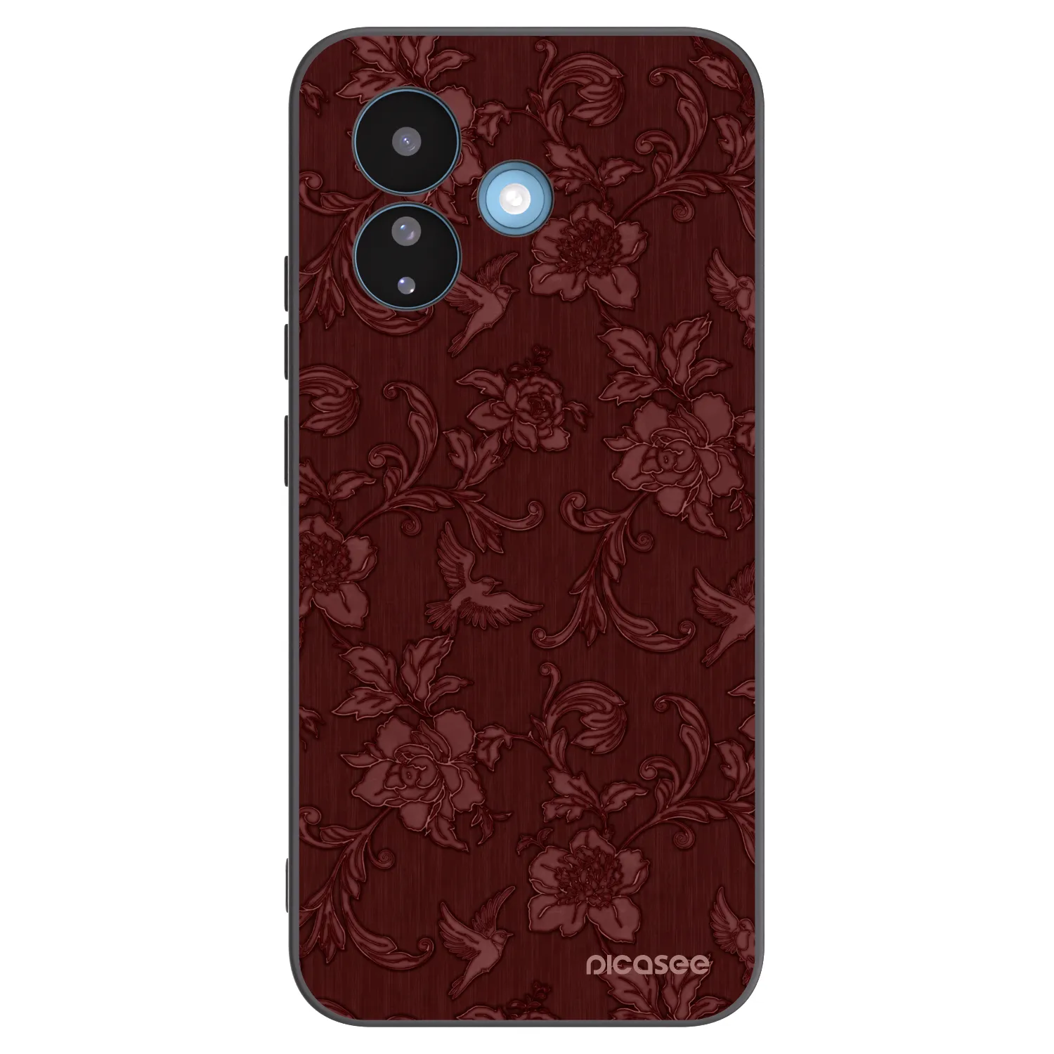 Picasee Xiaomi Redmi Note 17 Pro 5G Hülle - Schwarzes Silikon - Red Elegance