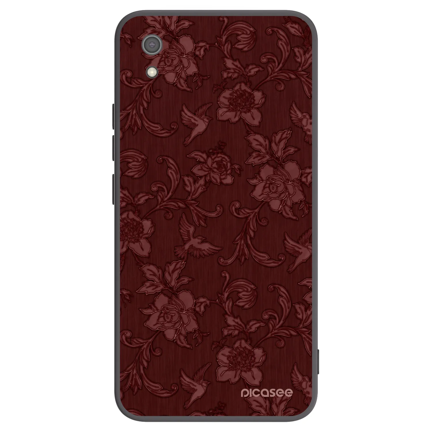 Picasee Xiaomi Redmi 7A Hülle - Schwarzes Silikon - Red Elegance