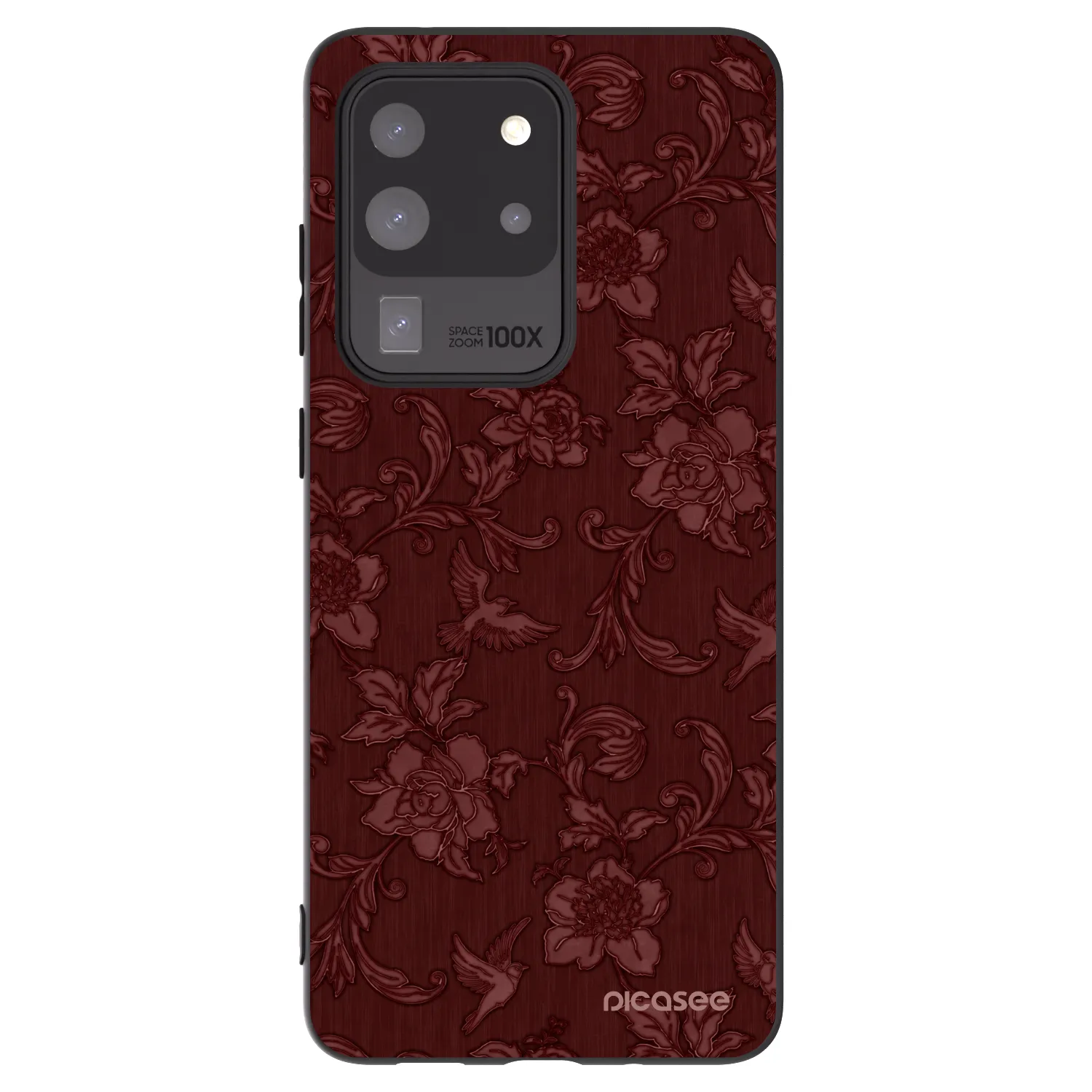 Picasee Samsung Galaxy S20 Ultra 5G G988F Hülle - Schwarzes Silikon - Red Elegance