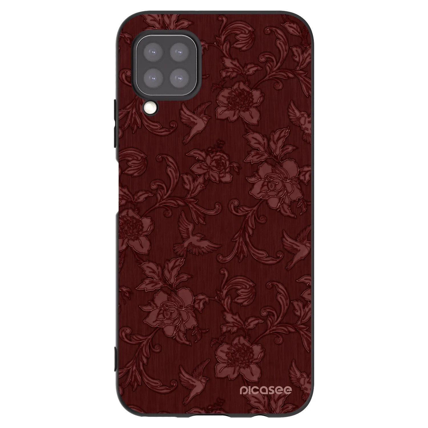 Picasee Huawei P40 Lite Hülle - Schwarzes Silikon - Red Elegance