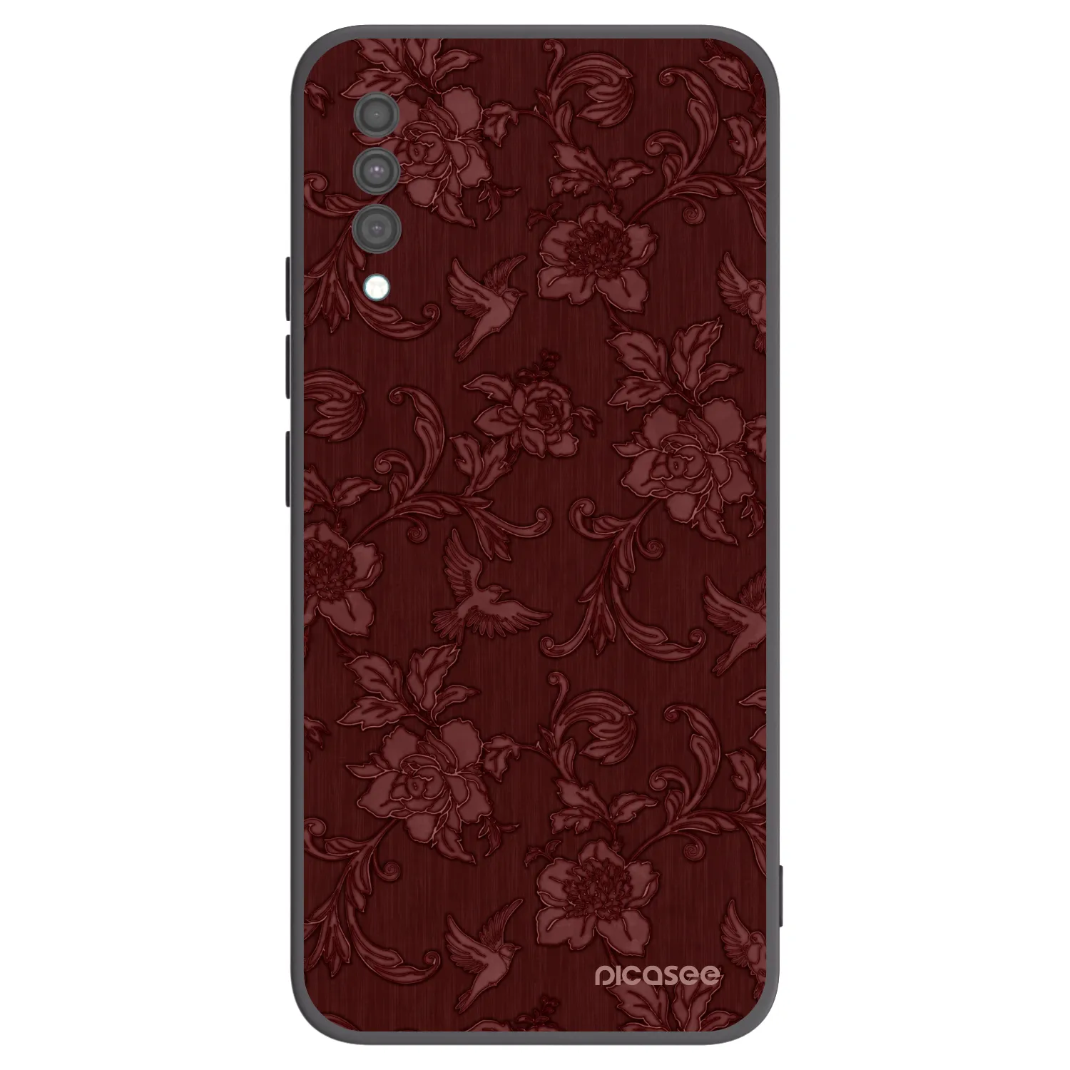 Picasee Samsung Galaxy A30s A307F Hülle - Schwarzes Silikon - Red Elegance