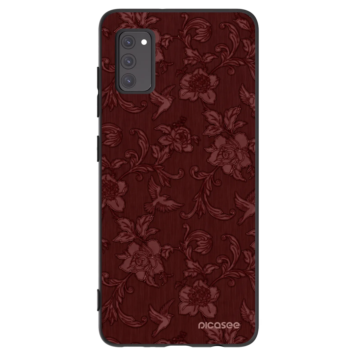 Picasee Samsung Galaxy A41 A415F Hülle - Schwarzes Silikon - Red Elegance