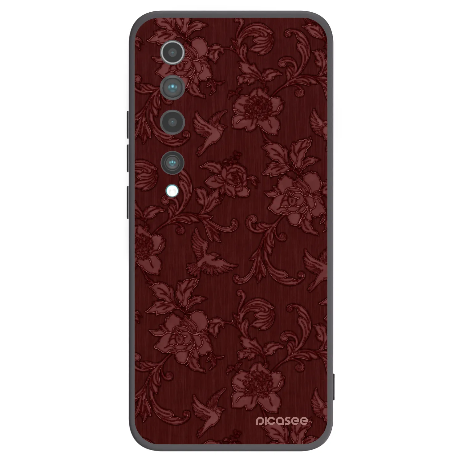 Picasee Xiaomi Mi 10 Hülle - Schwarzes Silikon - Red Elegance