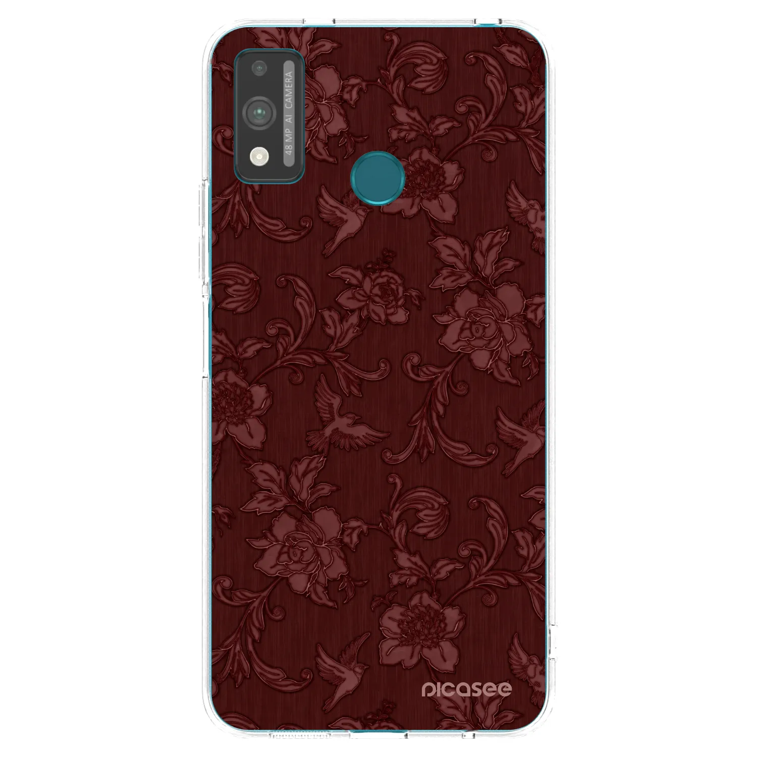 Picasee Honor 9X Lite Hülle - Transparentes Silikon - Red Elegance
