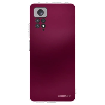 Picasee Xiaomi Redmi Note 11S 4G Hülle - Transparentes Silikon - Velvet Bordeaux