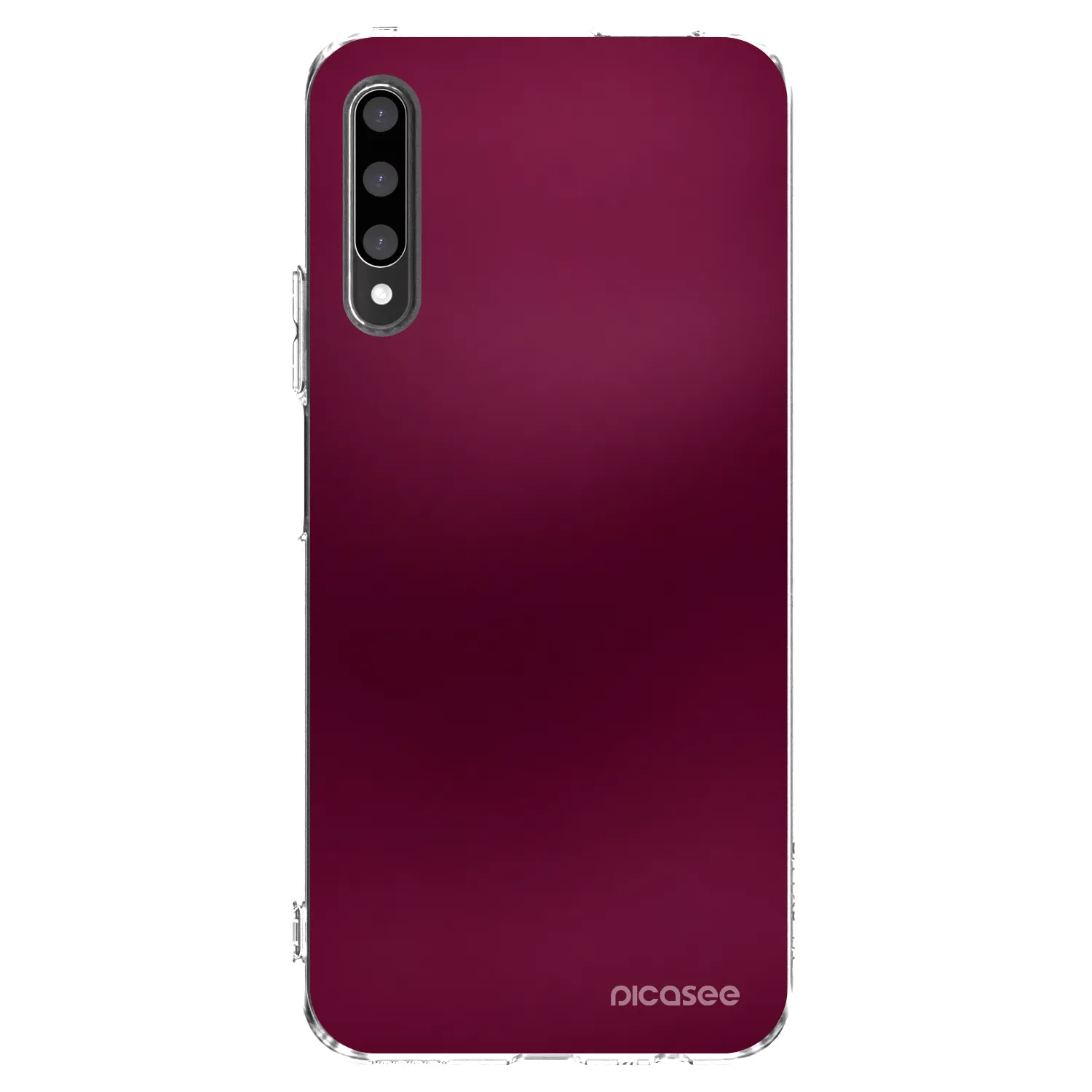 Picasee Honor 9X Pro Hülle - Transparentes Silikon - Velvet Bordeaux