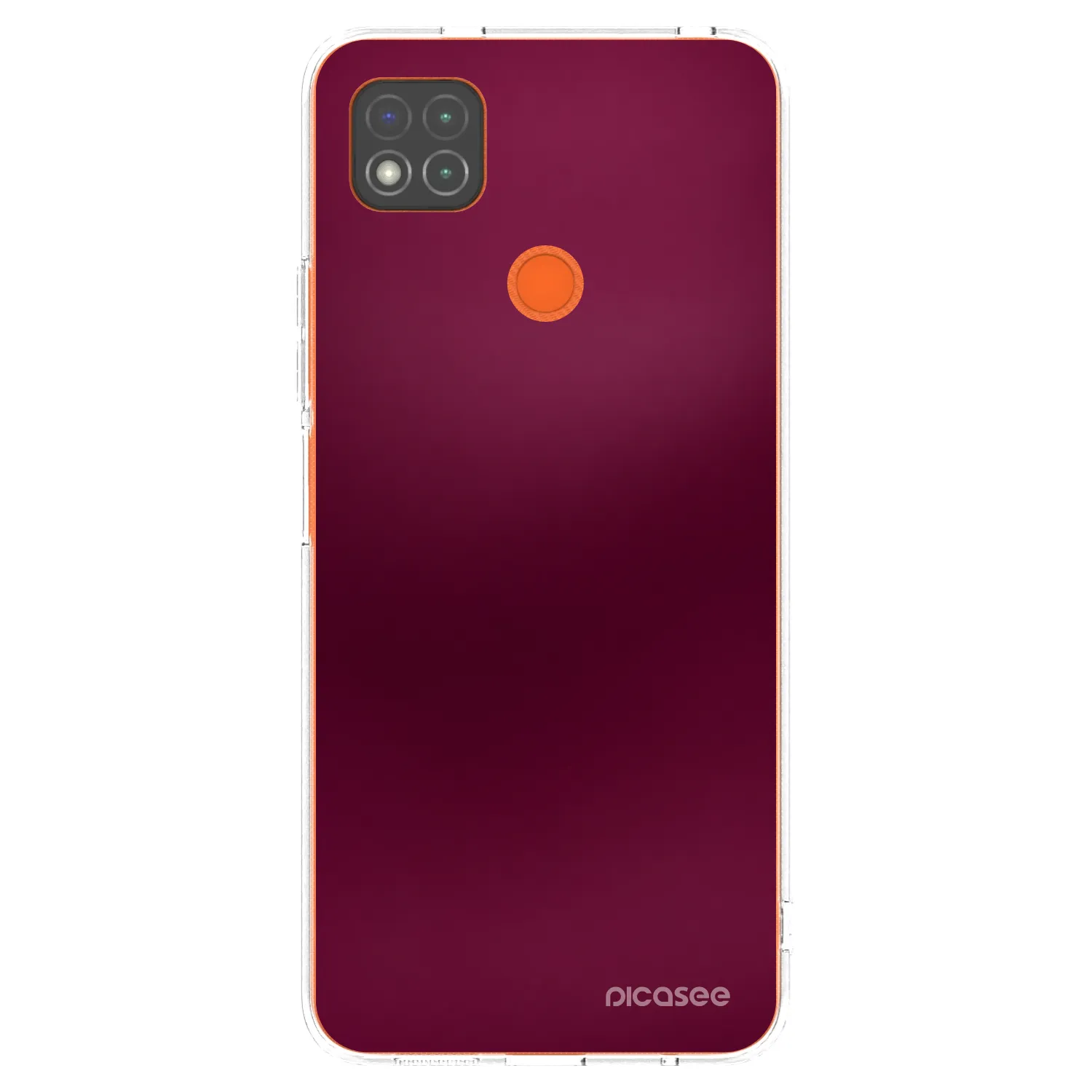 Picasee Xiaomi Redmi 9C Hülle - Transparentes Silikon - Velvet Bordeaux
