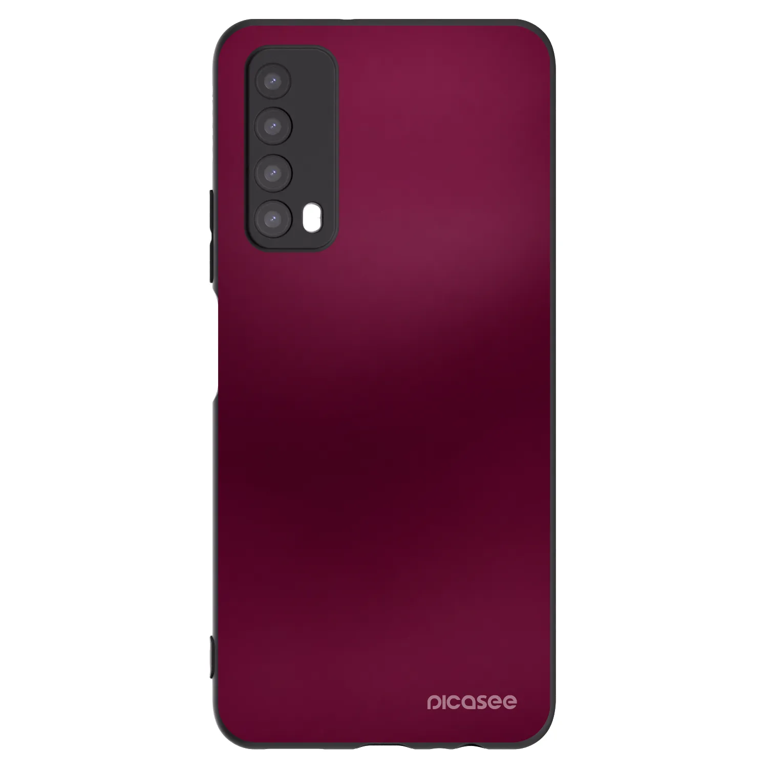Picasee Huawei P Smart 2021 Hülle - Schwarzes Silikon - Velvet Bordeaux