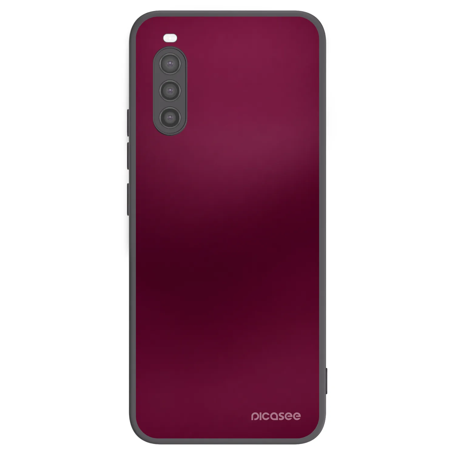 Picasee Sony Xperia 10 II Hülle - Schwarzes Silikon - Velvet Bordeaux