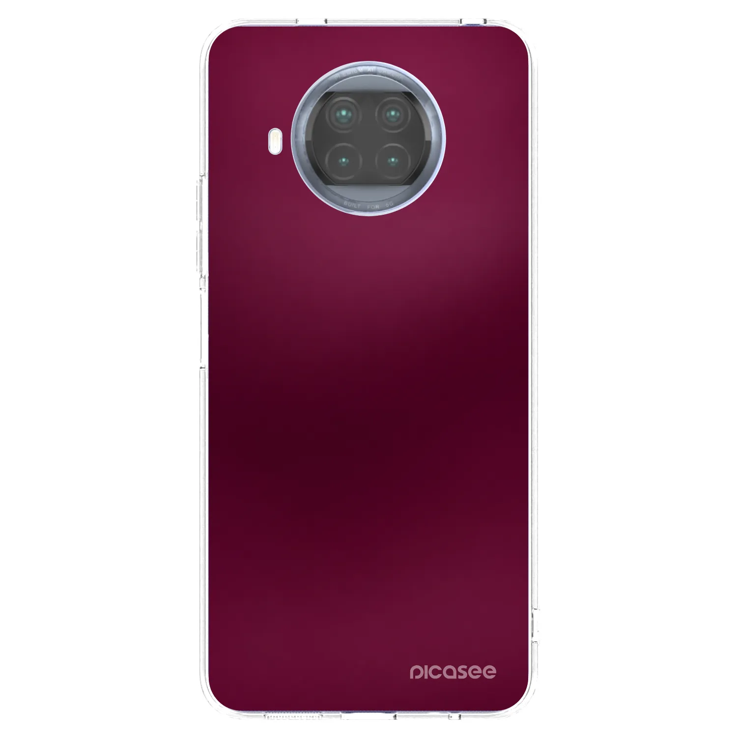 Picasee Xiaomi Mi 10T Lite Hülle - Transparentes Silikon - Velvet Bordeaux