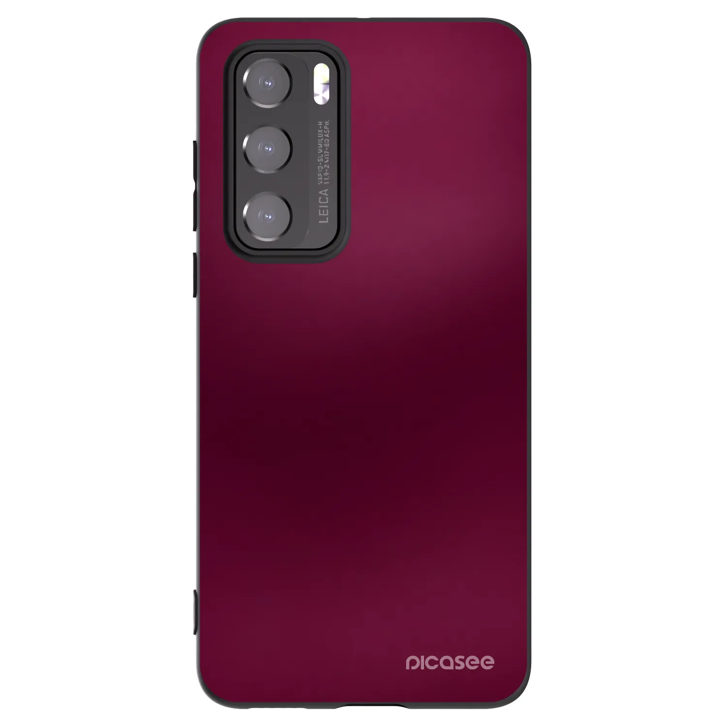 Picasee Huawei P40 Hülle - Schwarzes Silikon - Velvet Bordeaux