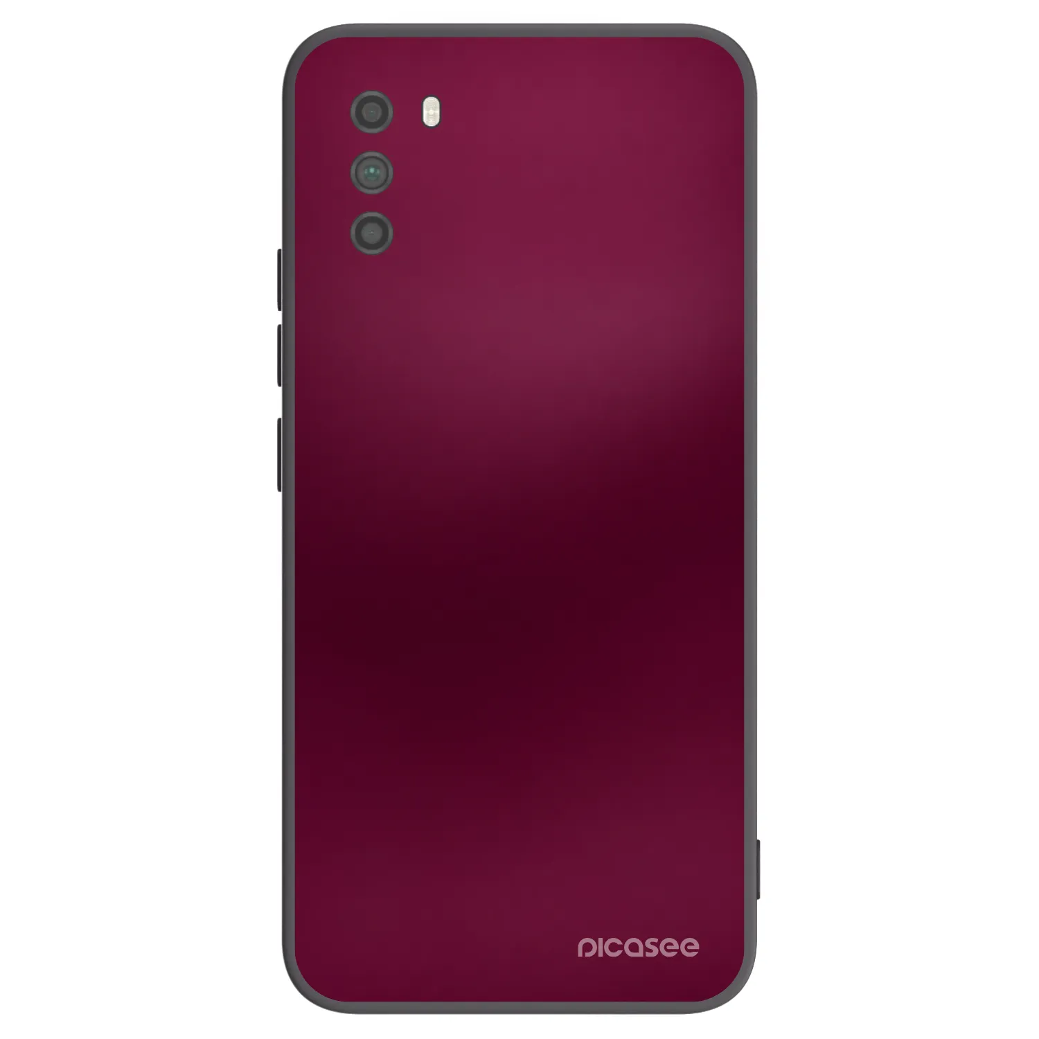 Picasee Xiaomi Poco M3 Hülle - Schwarzes Silikon - Velvet Bordeaux