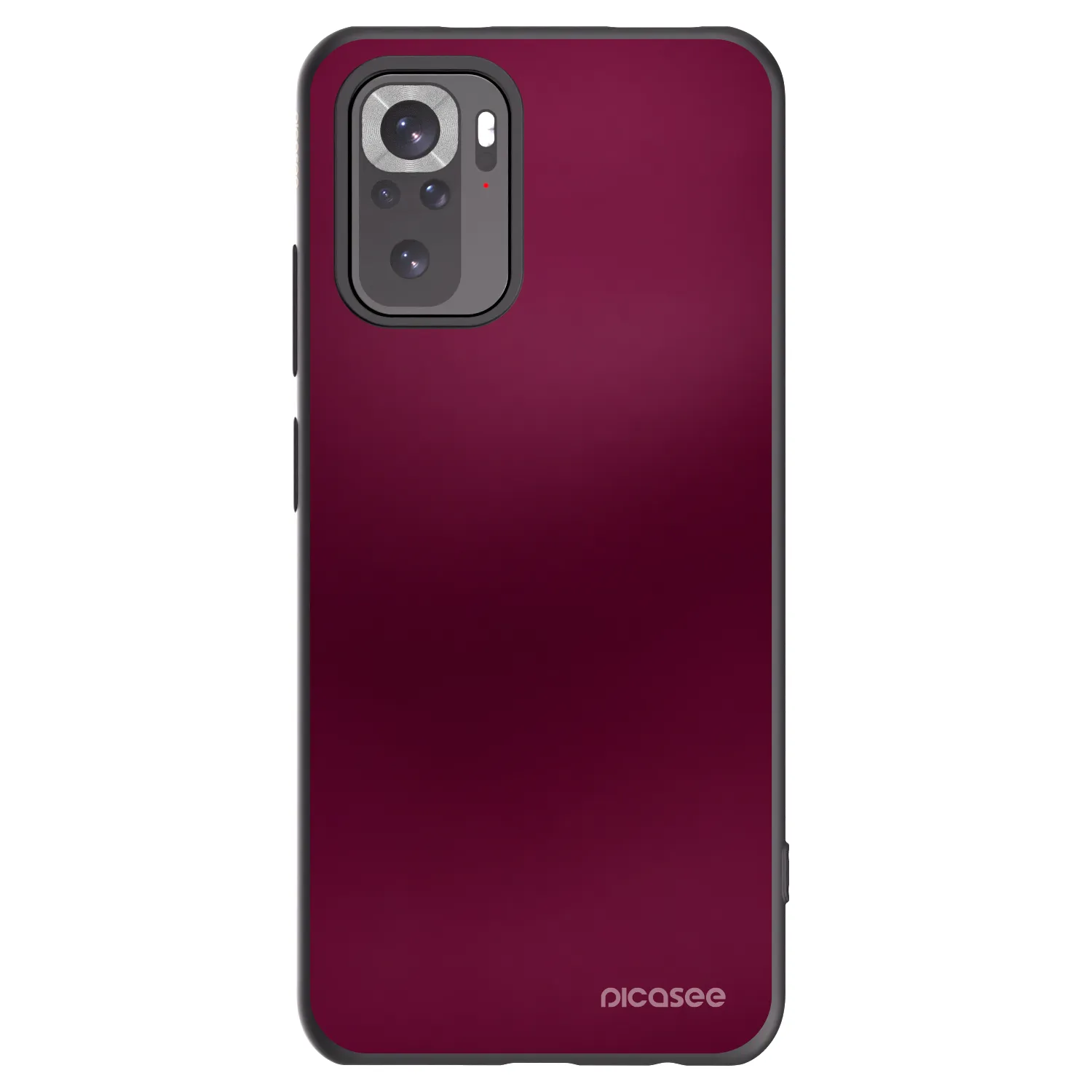 Picasee Xiaomi Redmi Note 10 Hülle - Schwarzes Silikon - Velvet Bordeaux