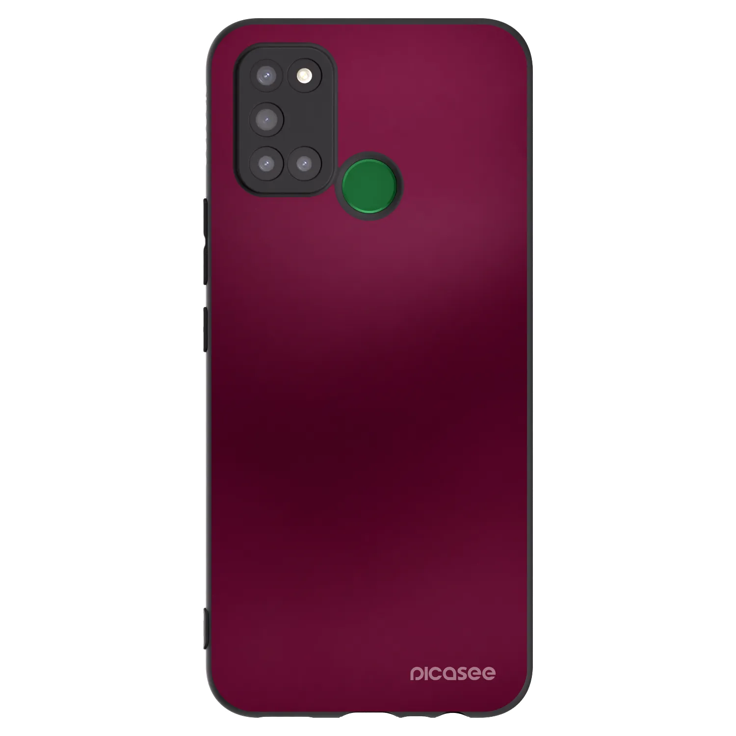 Picasee Realme 7i Hülle - Schwarzes Silikon - Velvet Bordeaux