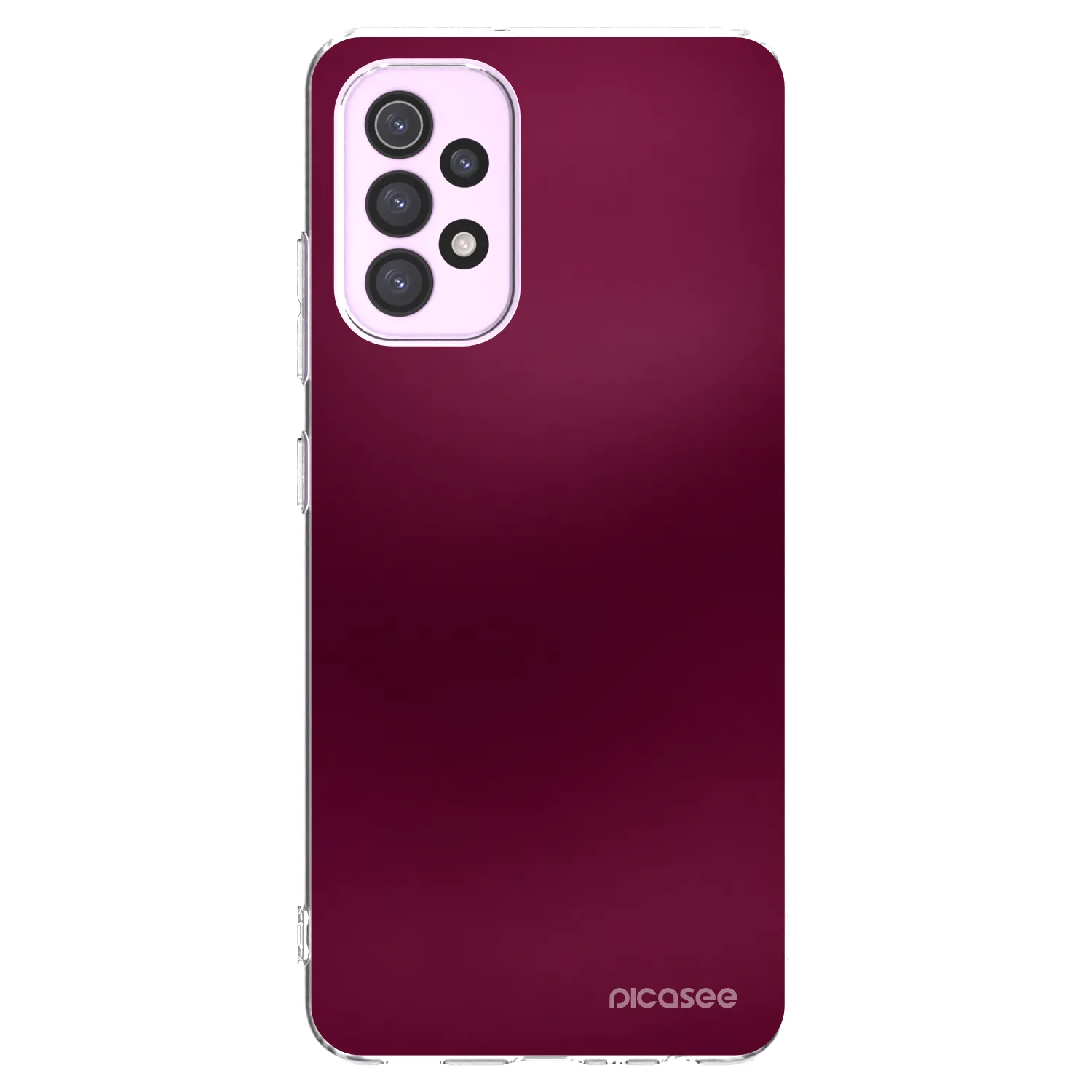 Picasee Samsung Galaxy A32 5G A326B Hülle - Transparentes Silikon - Velvet Bordeaux