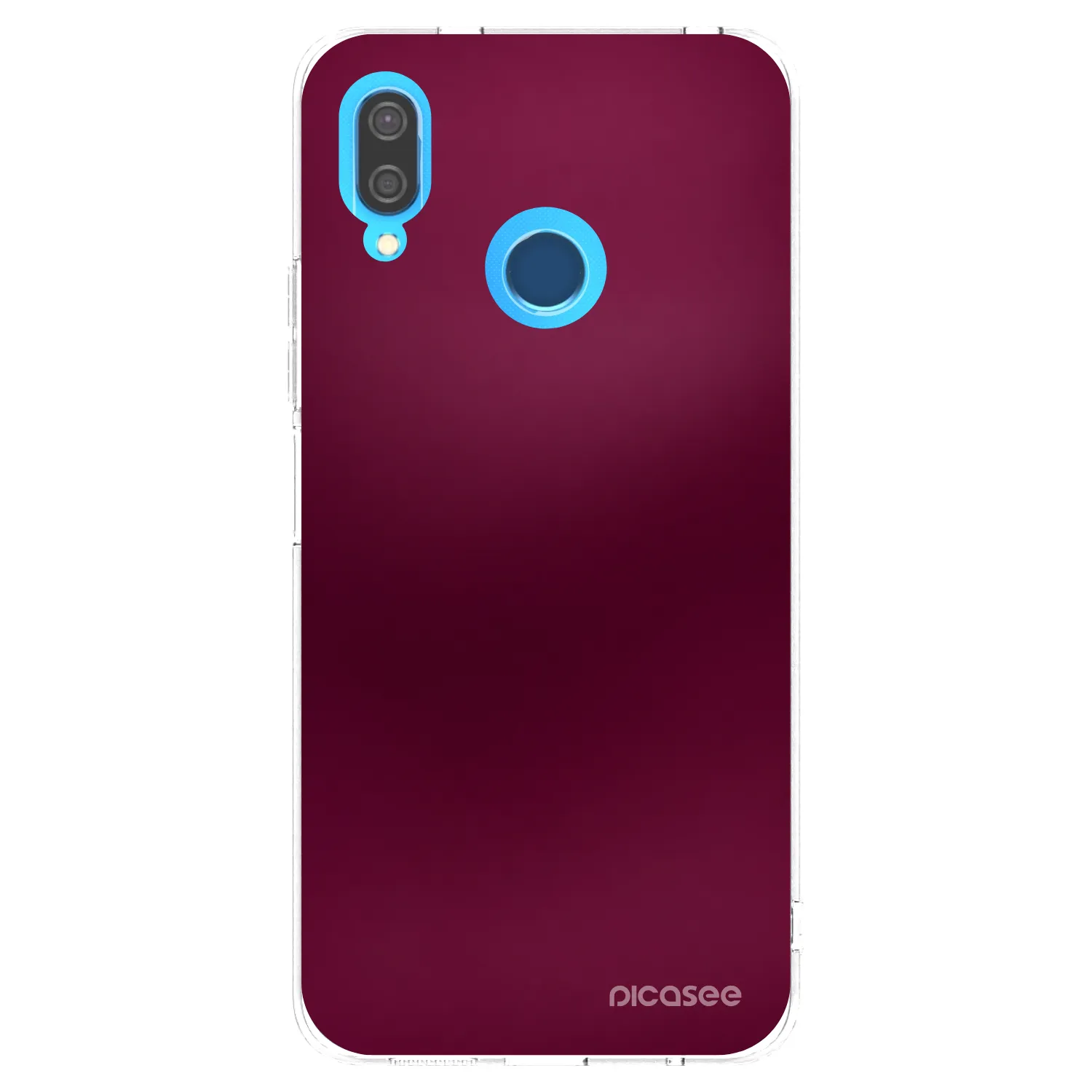 Picasee Huawei P20 Lite Hülle - Transparentes Silikon - Velvet Bordeaux