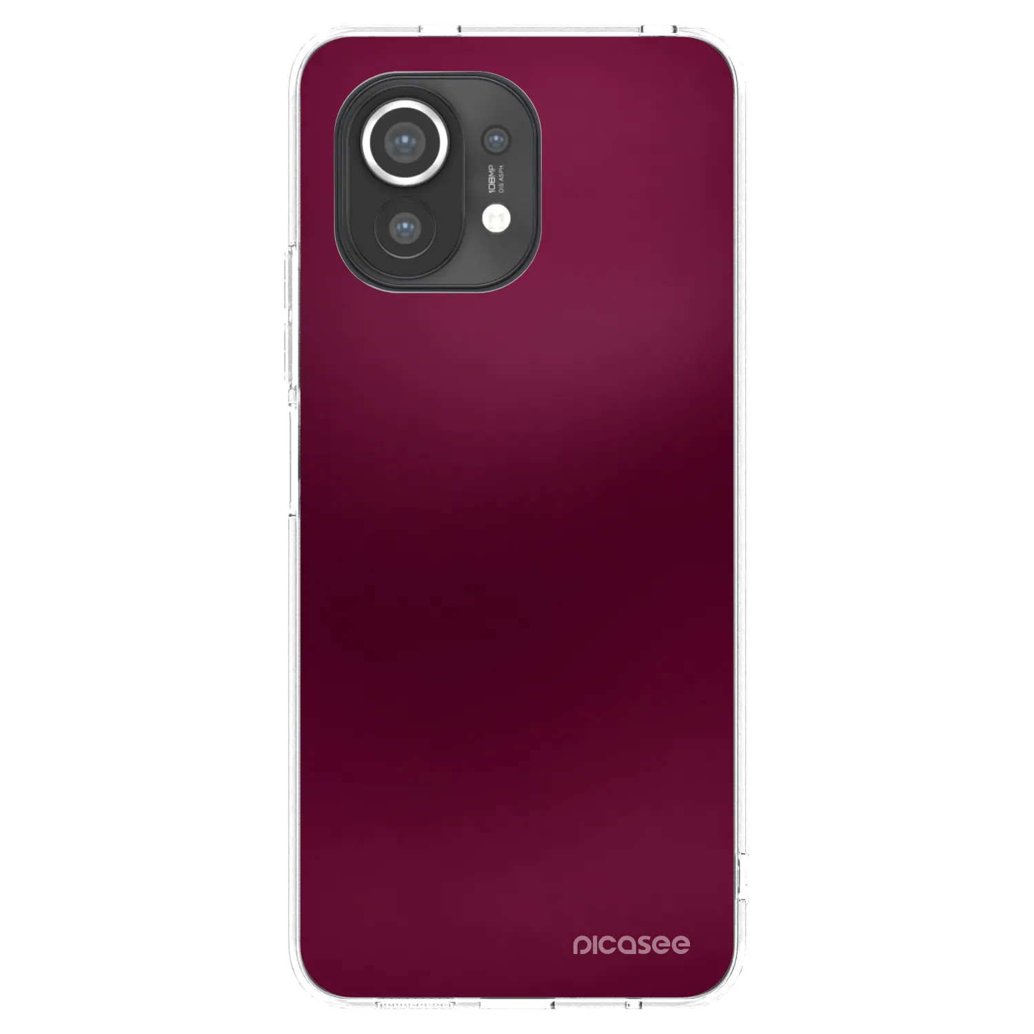 Picasee Xiaomi Mi 11 Hülle - Transparentes Silikon - Velvet Bordeaux