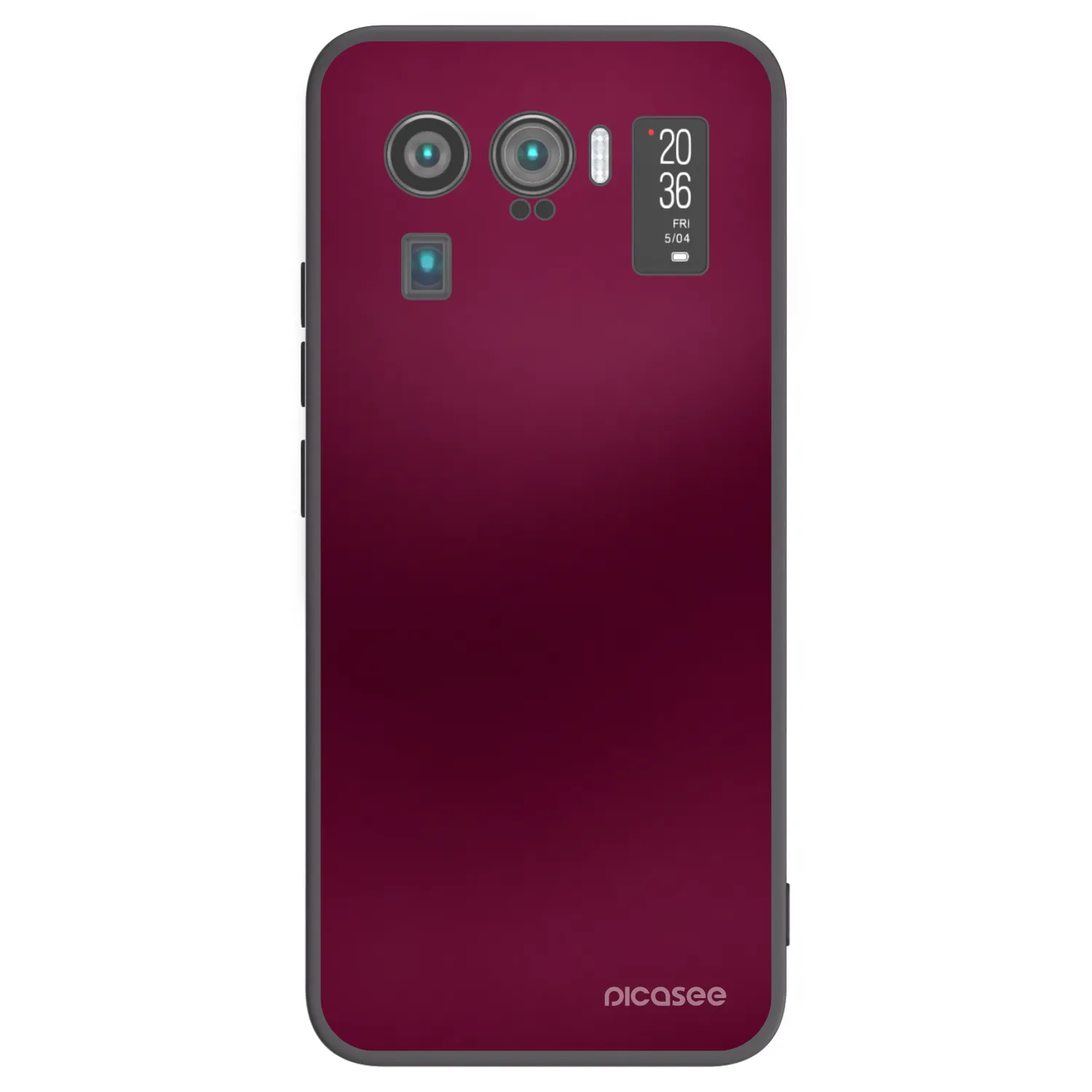 Picasee Xiaomi Mi 11 Ultra Hülle - Schwarzes Silikon - Velvet Bordeaux