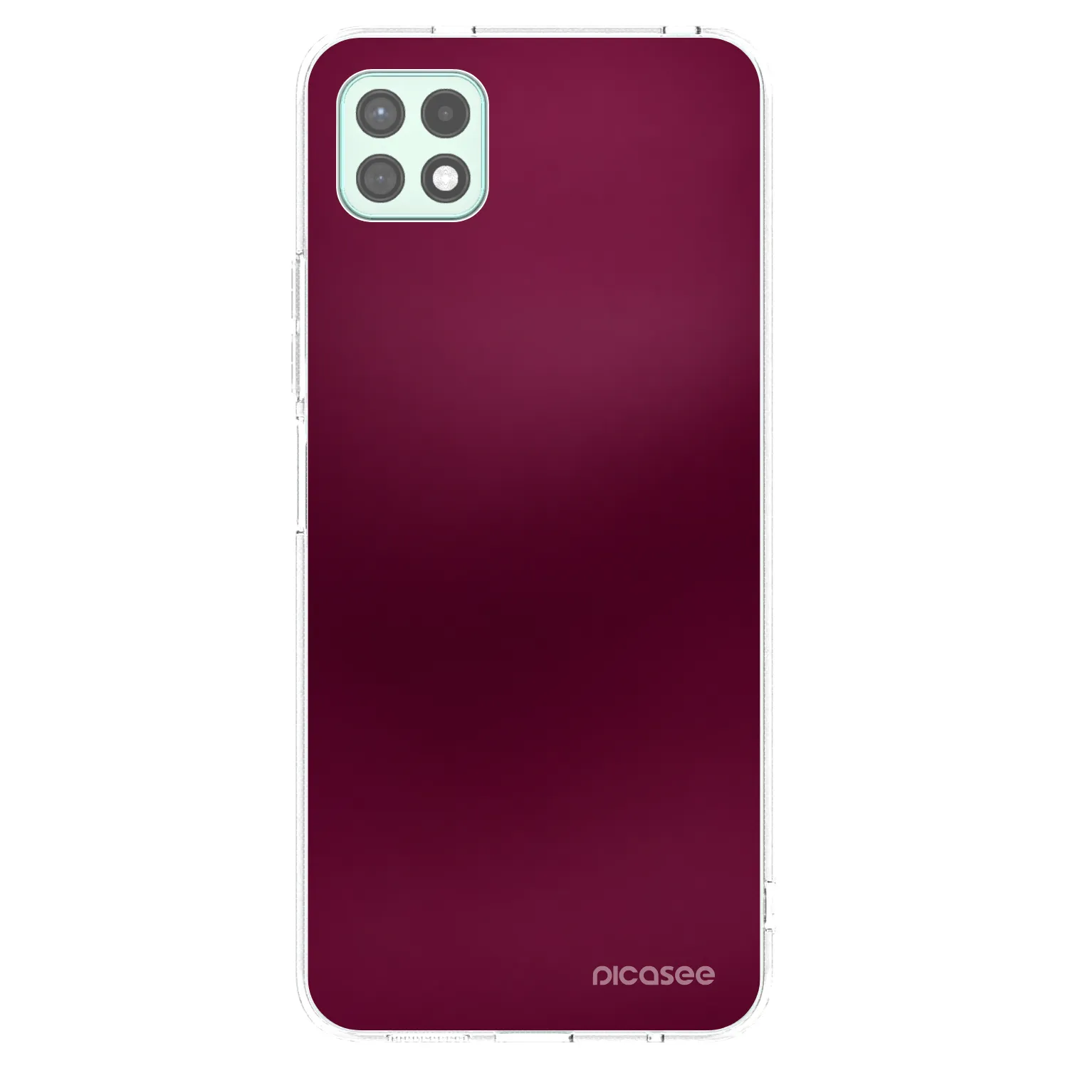 Picasee Samsung Galaxy A22 A226B 5G Hülle - Transparentes Silikon - Velvet Bordeaux