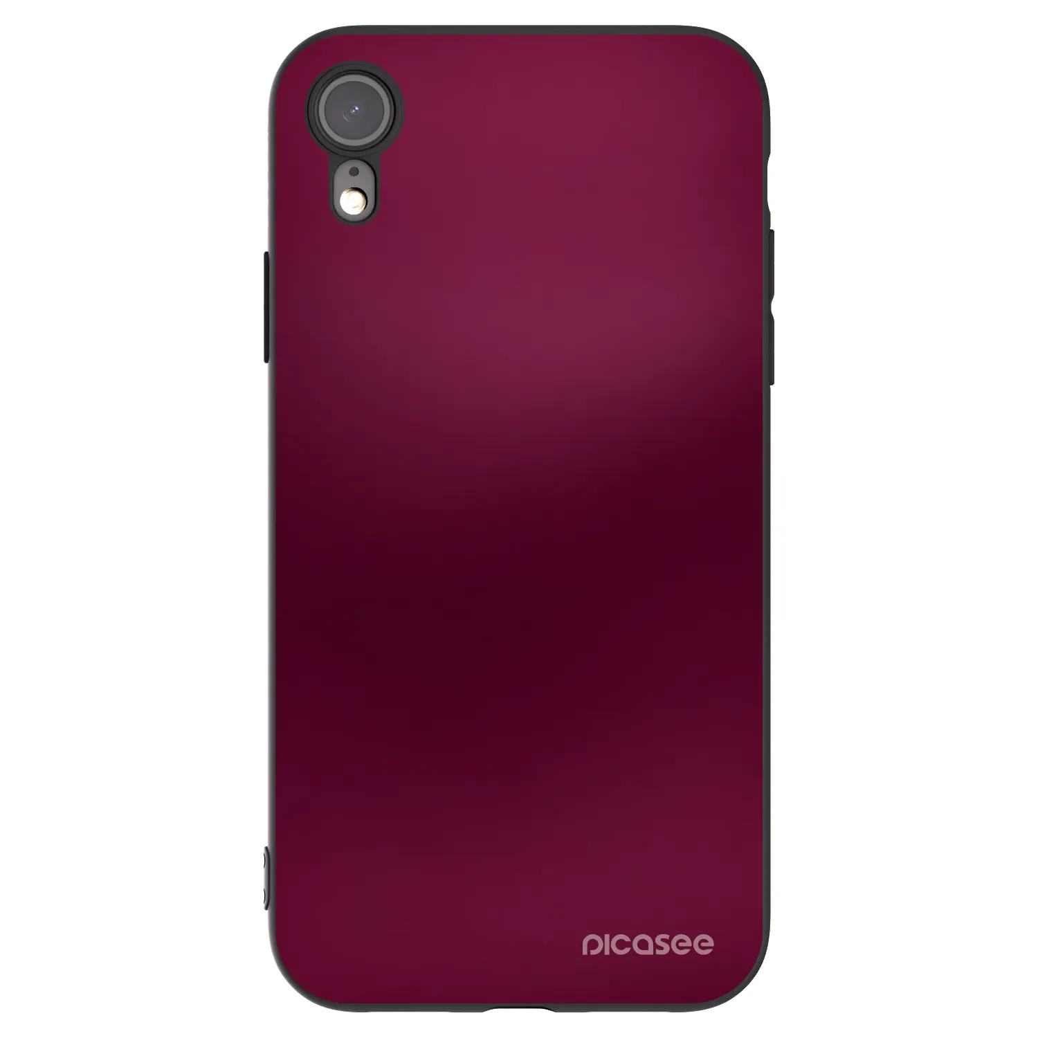 Picasee Apple iPhone XR Hülle - Schwarzes Silikon - Velvet Bordeaux