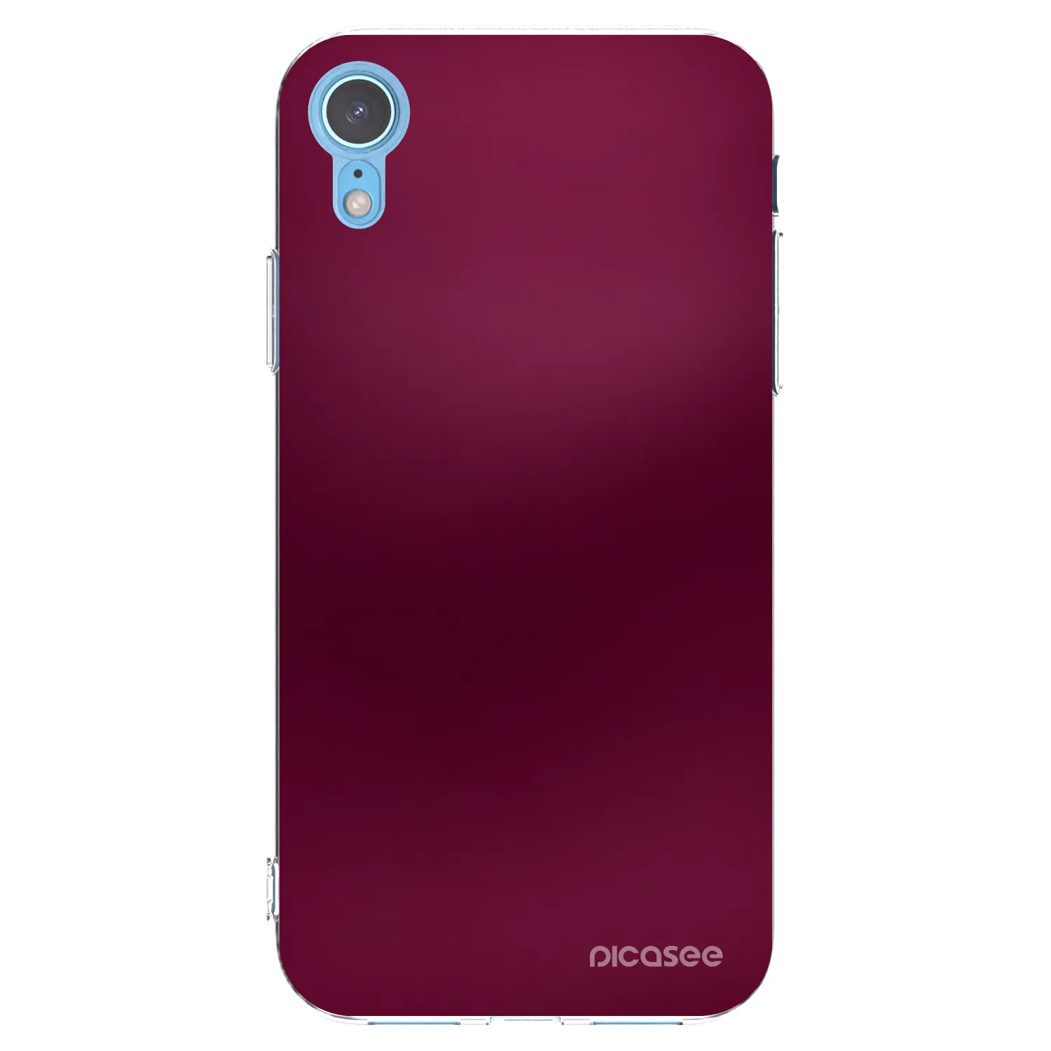 Picasee Apple iPhone XR Hülle - Transparentes Silikon - Velvet Bordeaux