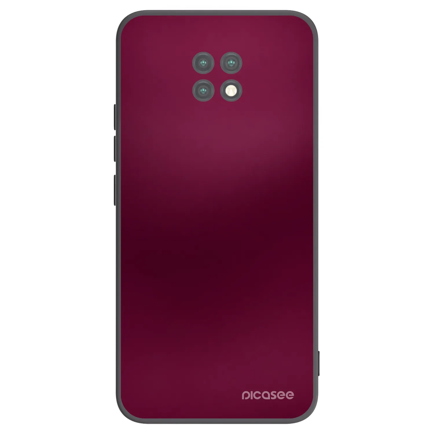 Picasee Xiaomi Redmi Note 9T Hülle - Schwarzes Silikon - Velvet Bordeaux
