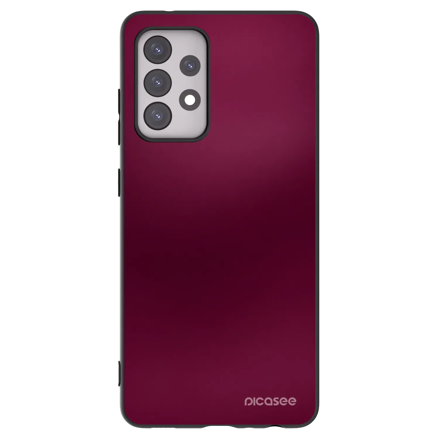 Picasee Samsung Galaxy A52s 5G A528B Hülle - Schwarzes Silikon - Velvet Bordeaux