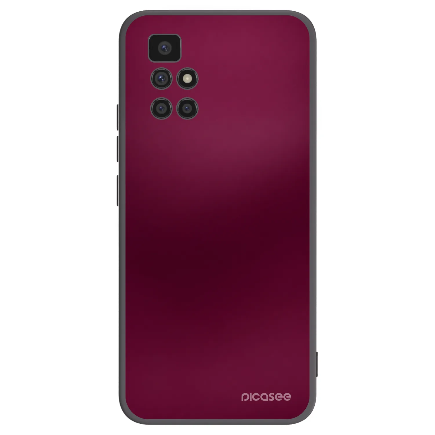 Picasee Xiaomi Redmi 10 Hülle - Schwarzes Silikon - Velvet Bordeaux
