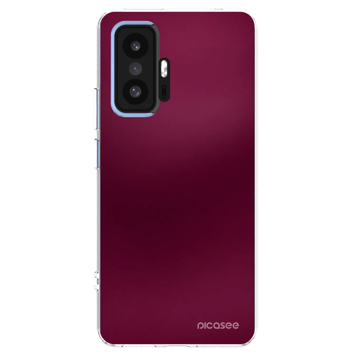 Picasee Xiaomi 11T Pro Hülle - Transparentes Silikon - Velvet Bordeaux