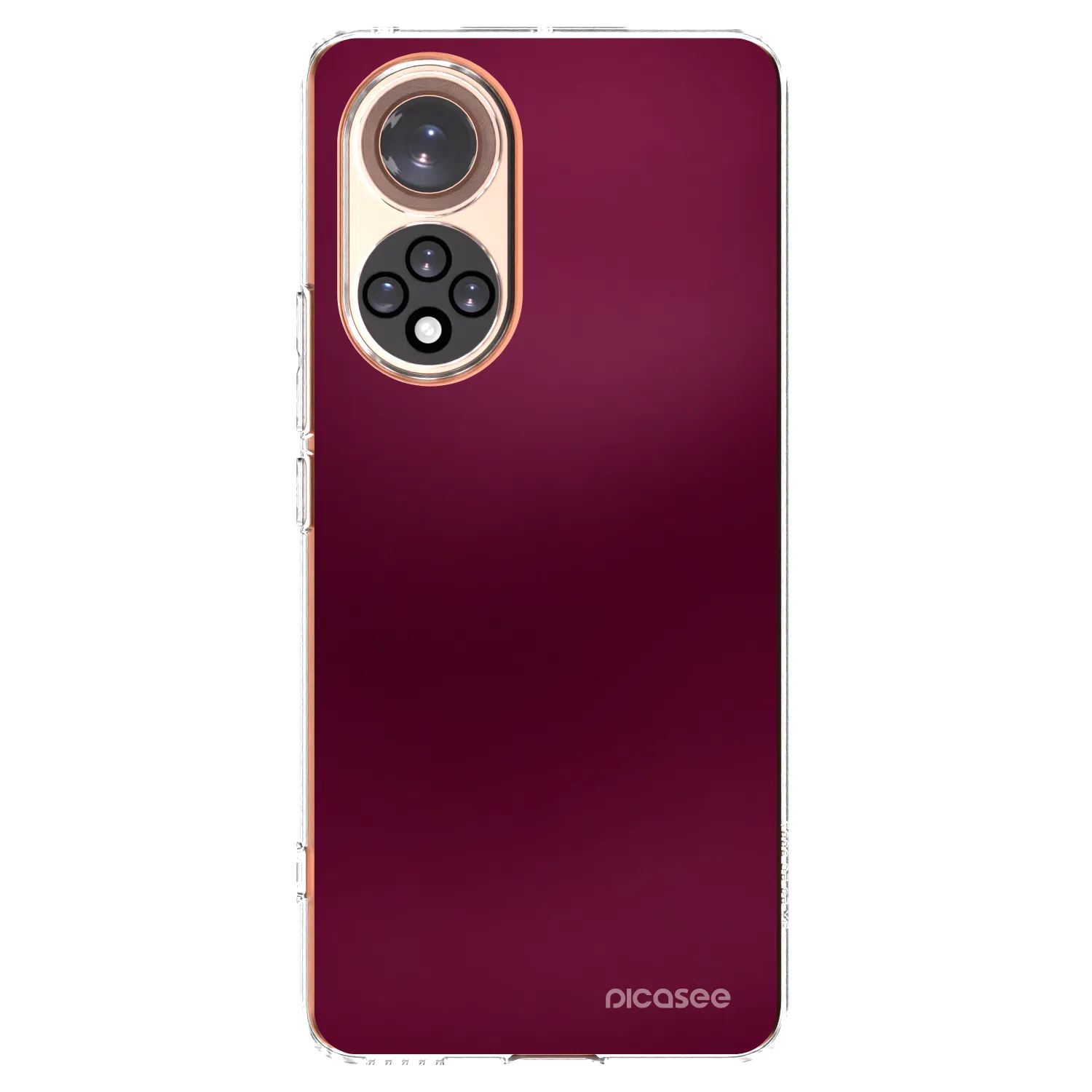 Picasee Honor 50 5G Hülle - Transparentes Silikon - Velvet Bordeaux