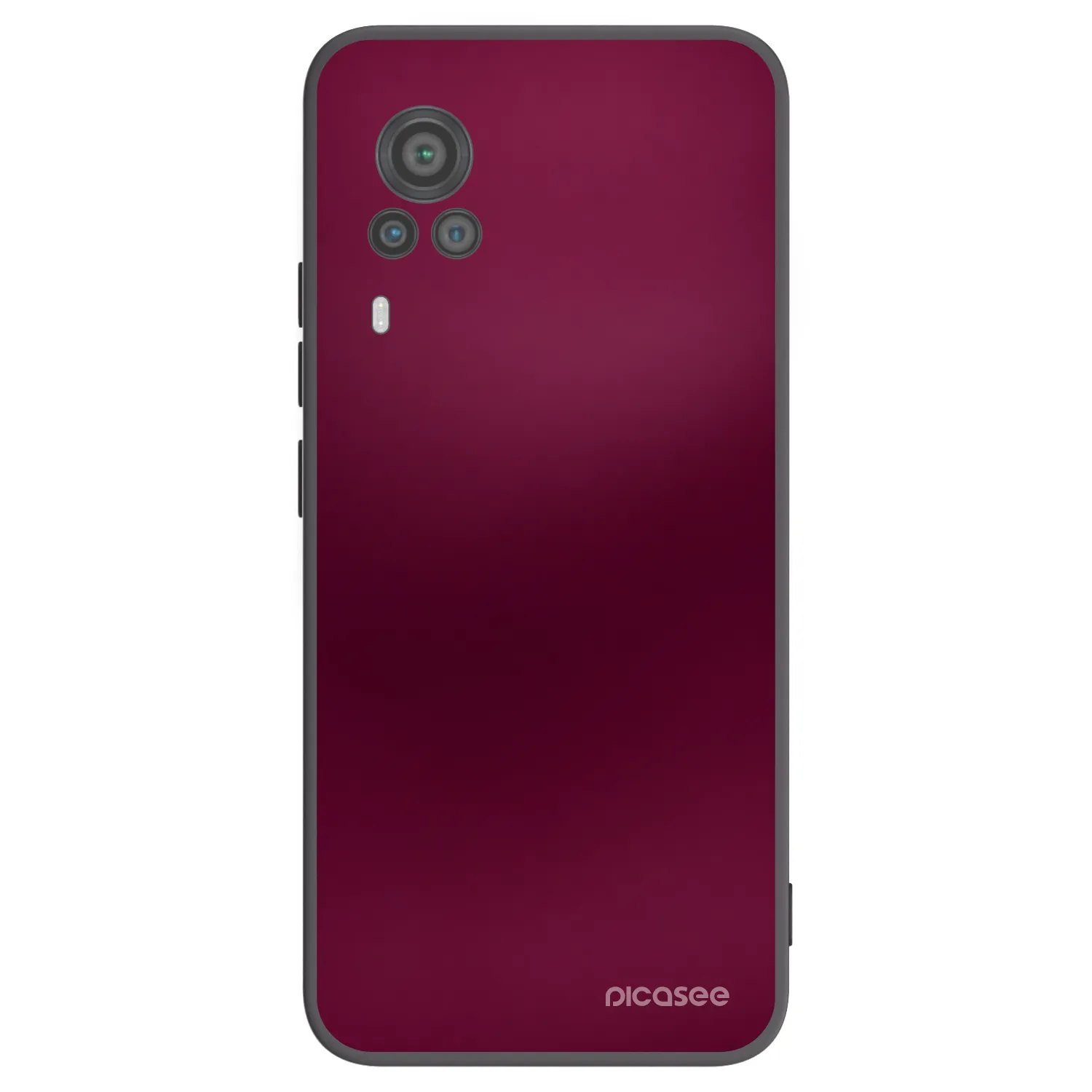Picasee Vivo X60 Pro 5G Hülle - Schwarzes Silikon - Velvet Bordeaux