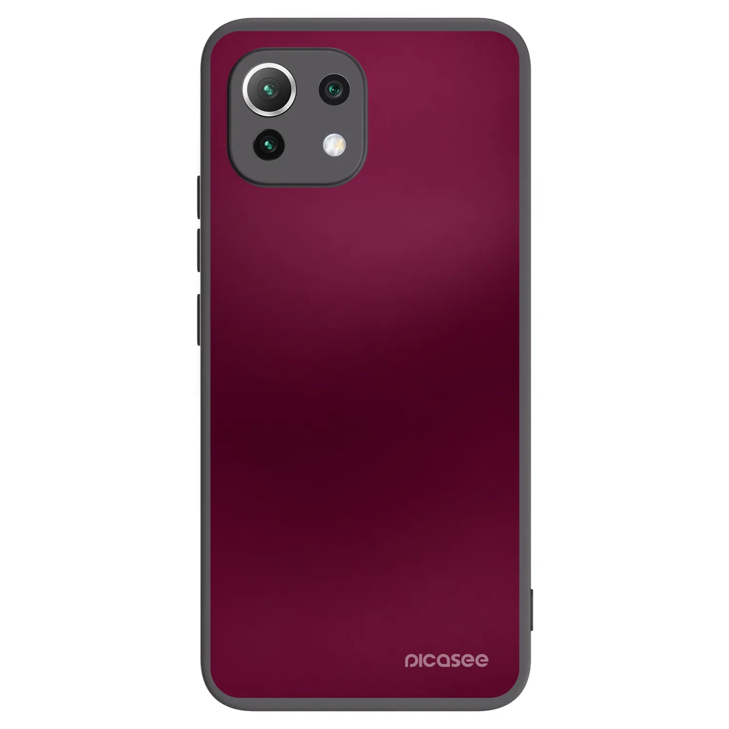 Picasee Xiaomi 11 Lite 5G NE Hülle - Schwarzes Silikon - Velvet Bordeaux