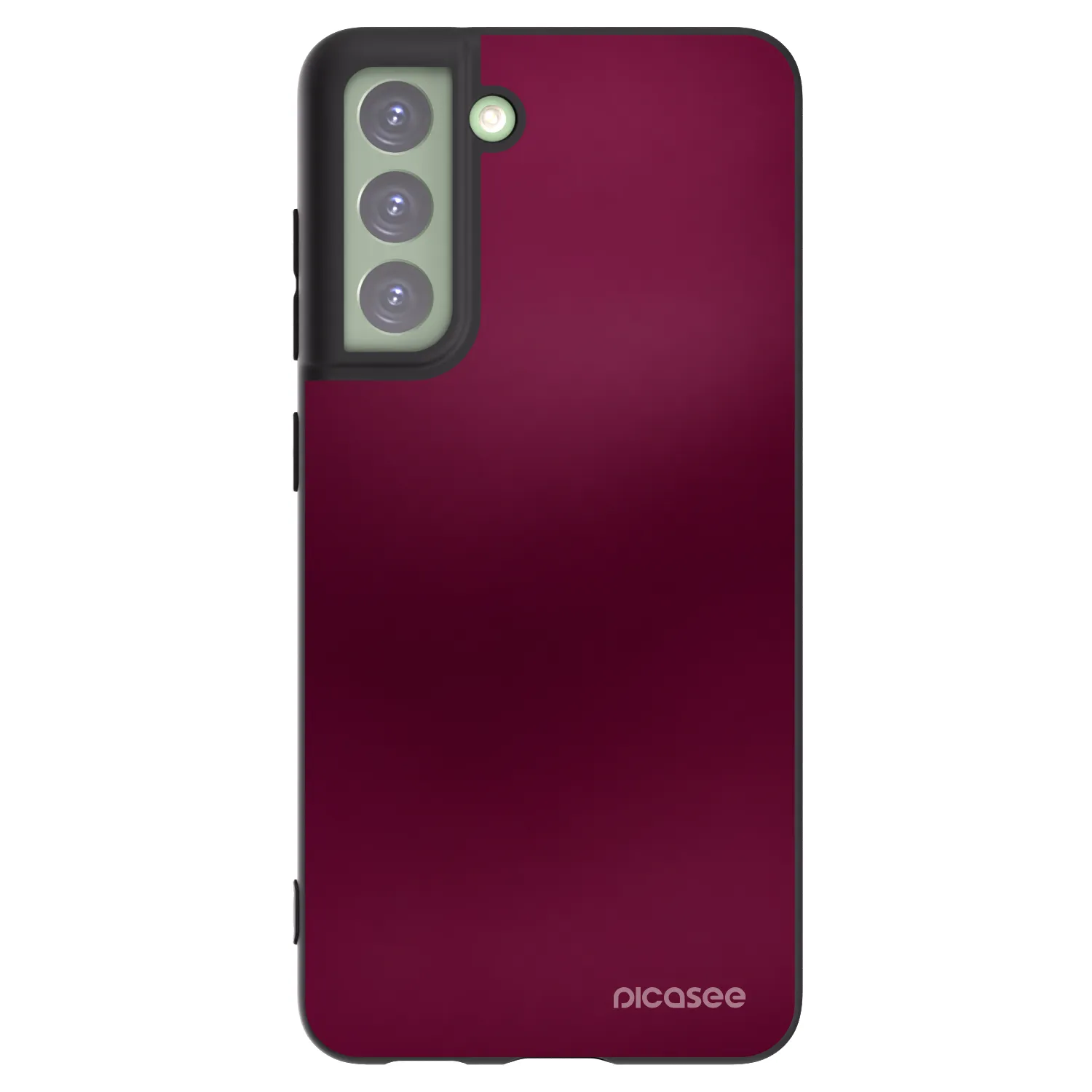 Picasee Samsung Galaxy S21 FE 5G Hülle - Schwarzes Silikon - Velvet Bordeaux