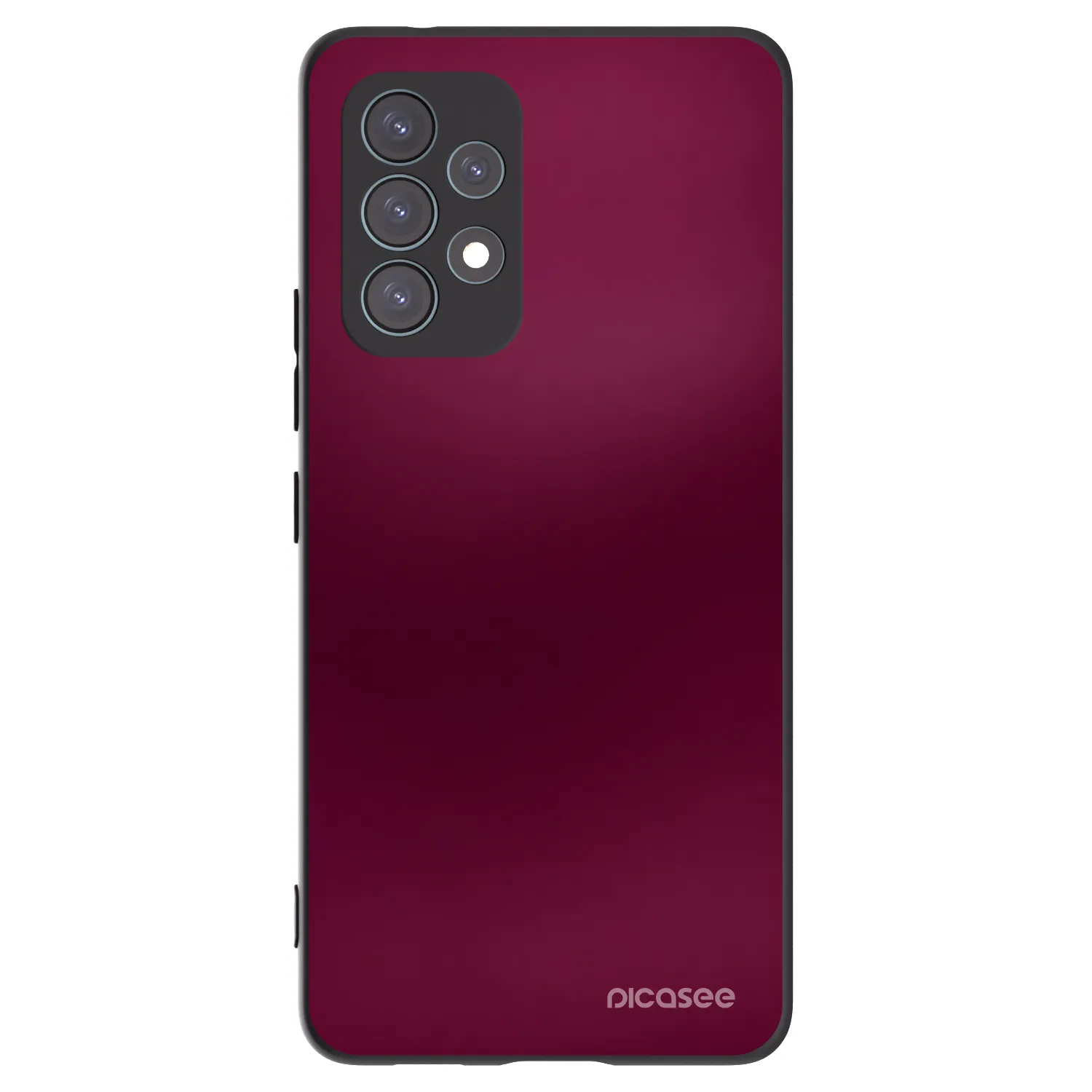 Picasee Samsung Galaxy A53 5G A536 Hülle - Schwarzes Silikon - Velvet Bordeaux