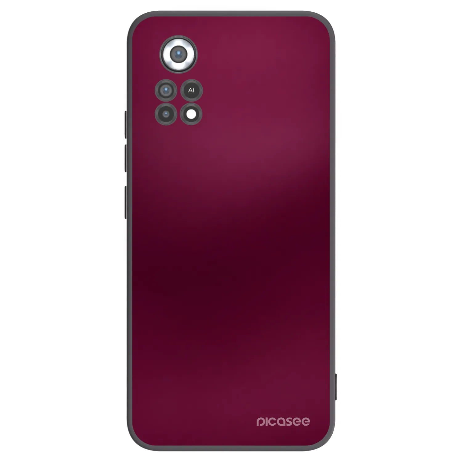 Picasee Xiaomi Poco X4 Pro 5G Hülle - Schwarzes Silikon - Velvet Bordeaux