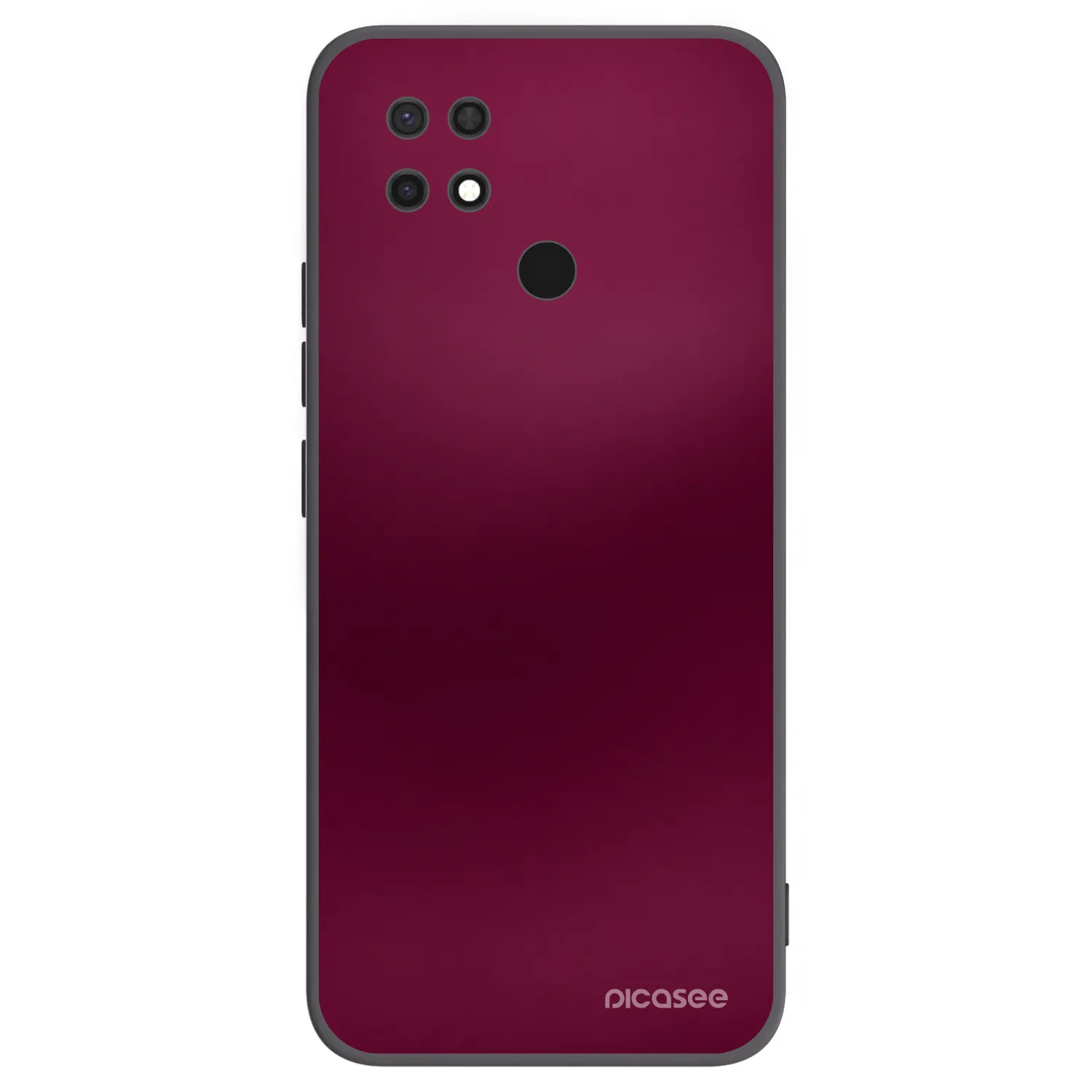 Picasee Xiaomi Redmi 10C Hülle - Schwarzes Silikon - Velvet Bordeaux