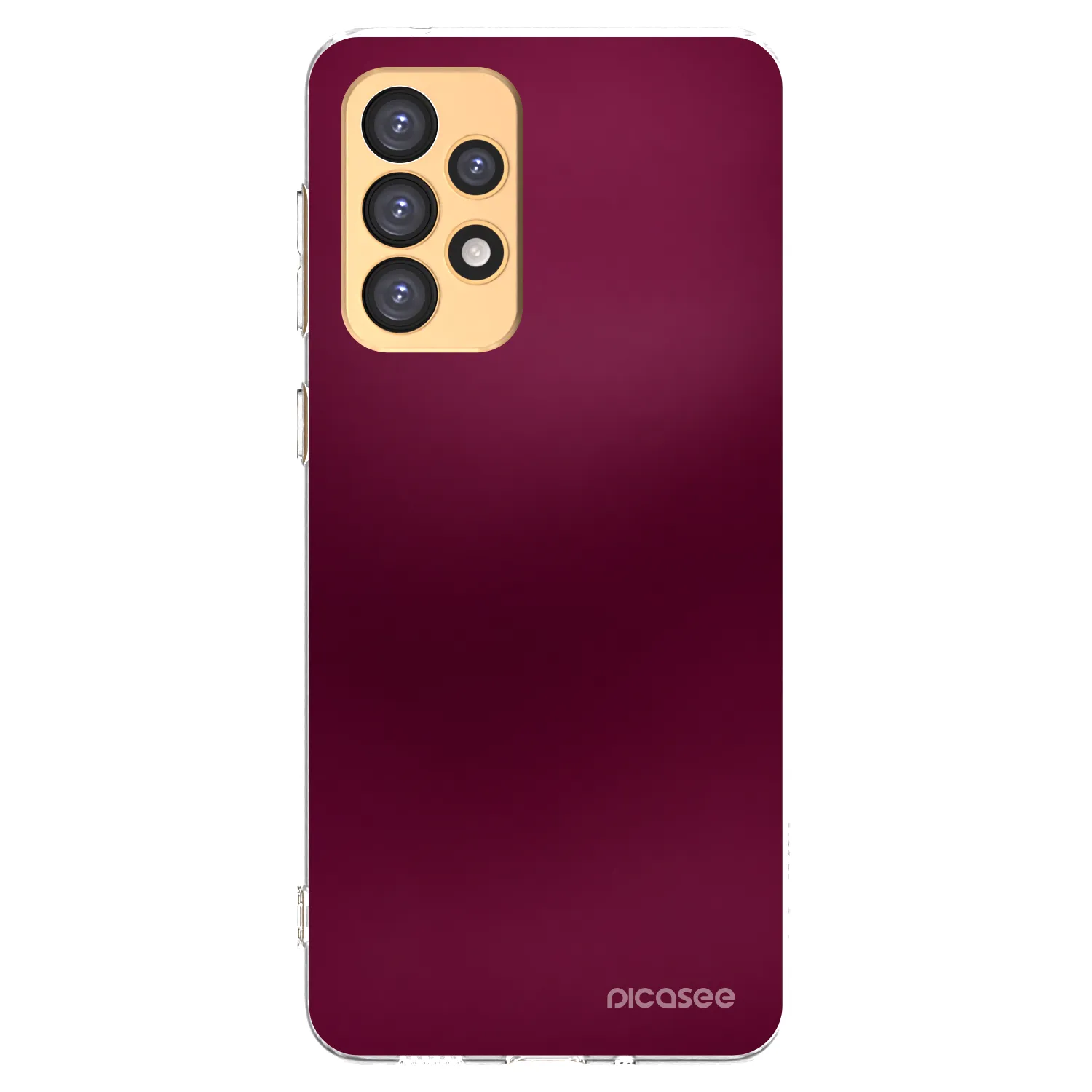 Picasee Samsung Galaxy A33 5G A336 Hülle - Transparentes Silikon - Velvet Bordeaux