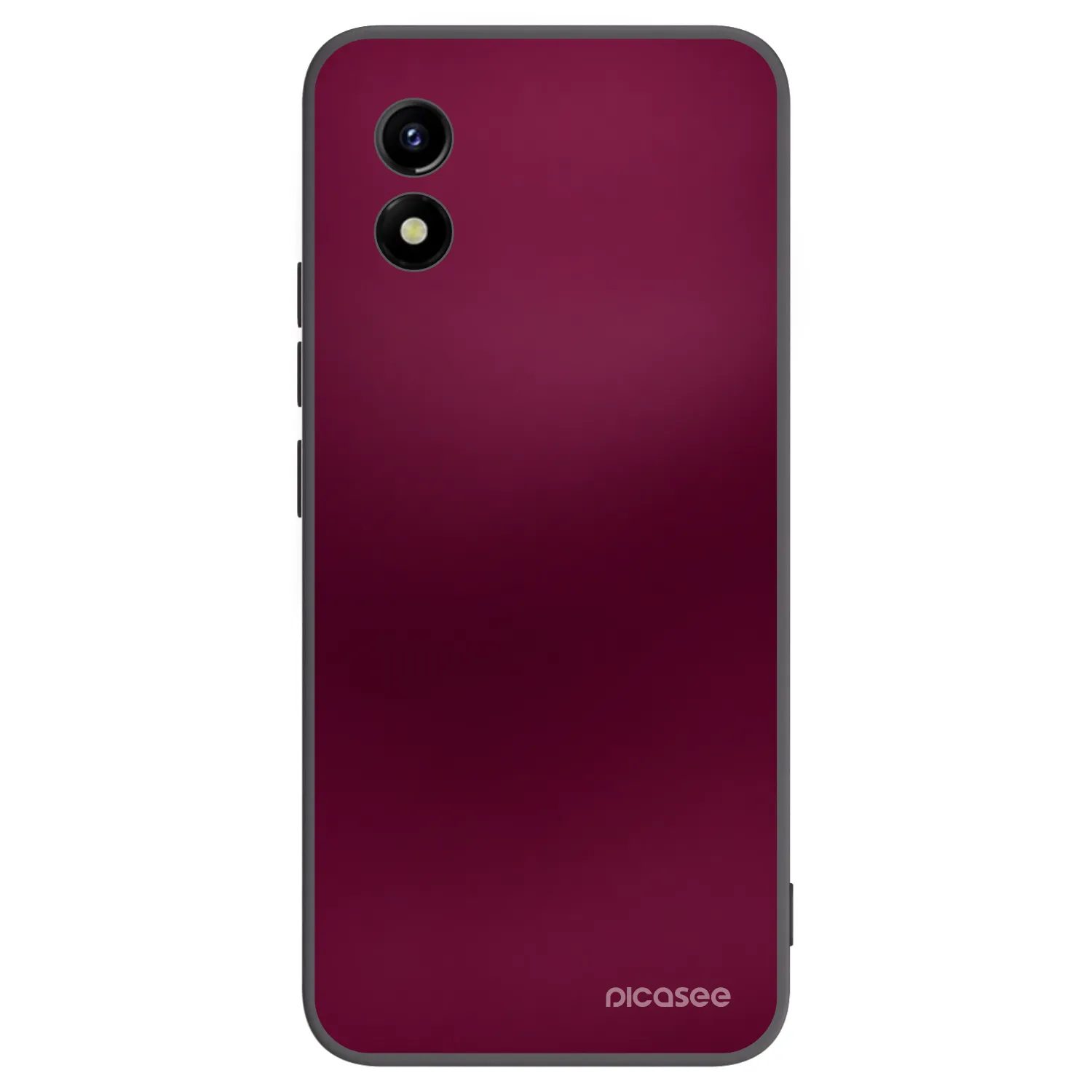 Picasee Vivo Y01 Hülle - Schwarzes Silikon - Velvet Bordeaux