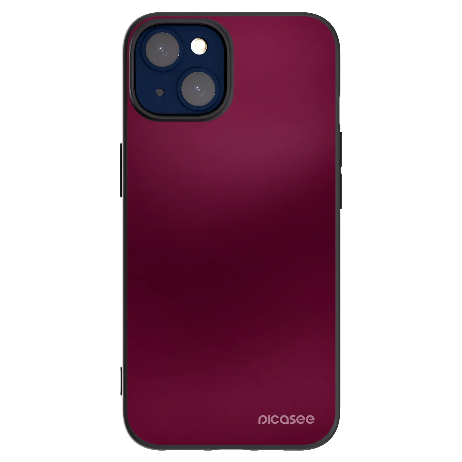 Picasee Apple iPhone 14 Hülle - Schwarzes Silikon - Velvet Bordeaux