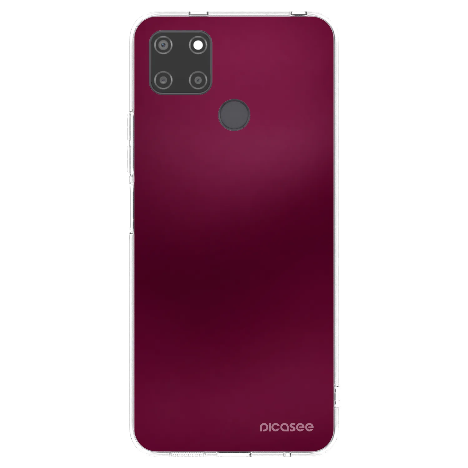 Picasee Realme C21Y Hülle - Transparentes Silikon - Velvet Bordeaux