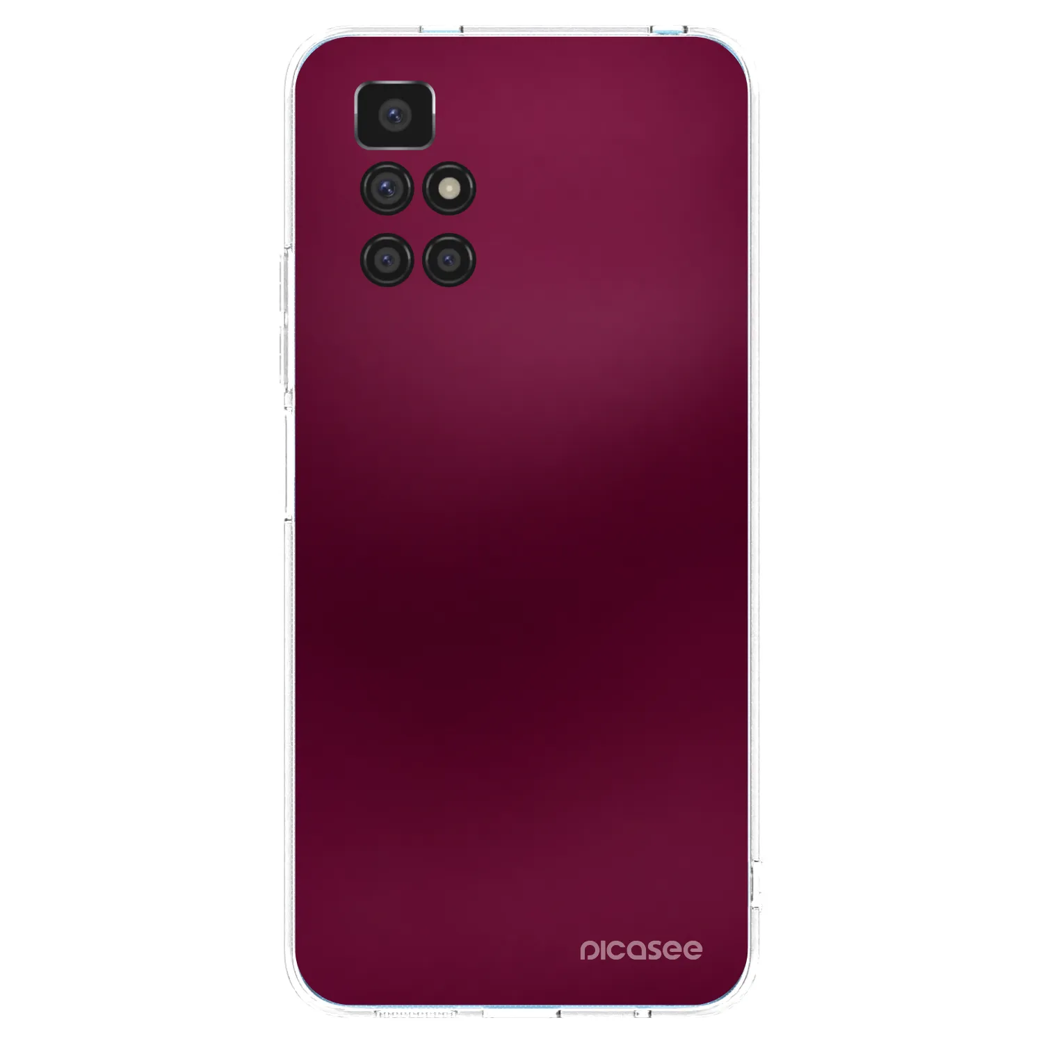 Picasee Xiaomi Redmi 10 (2022) Hülle - Transparentes Silikon - Velvet Bordeaux