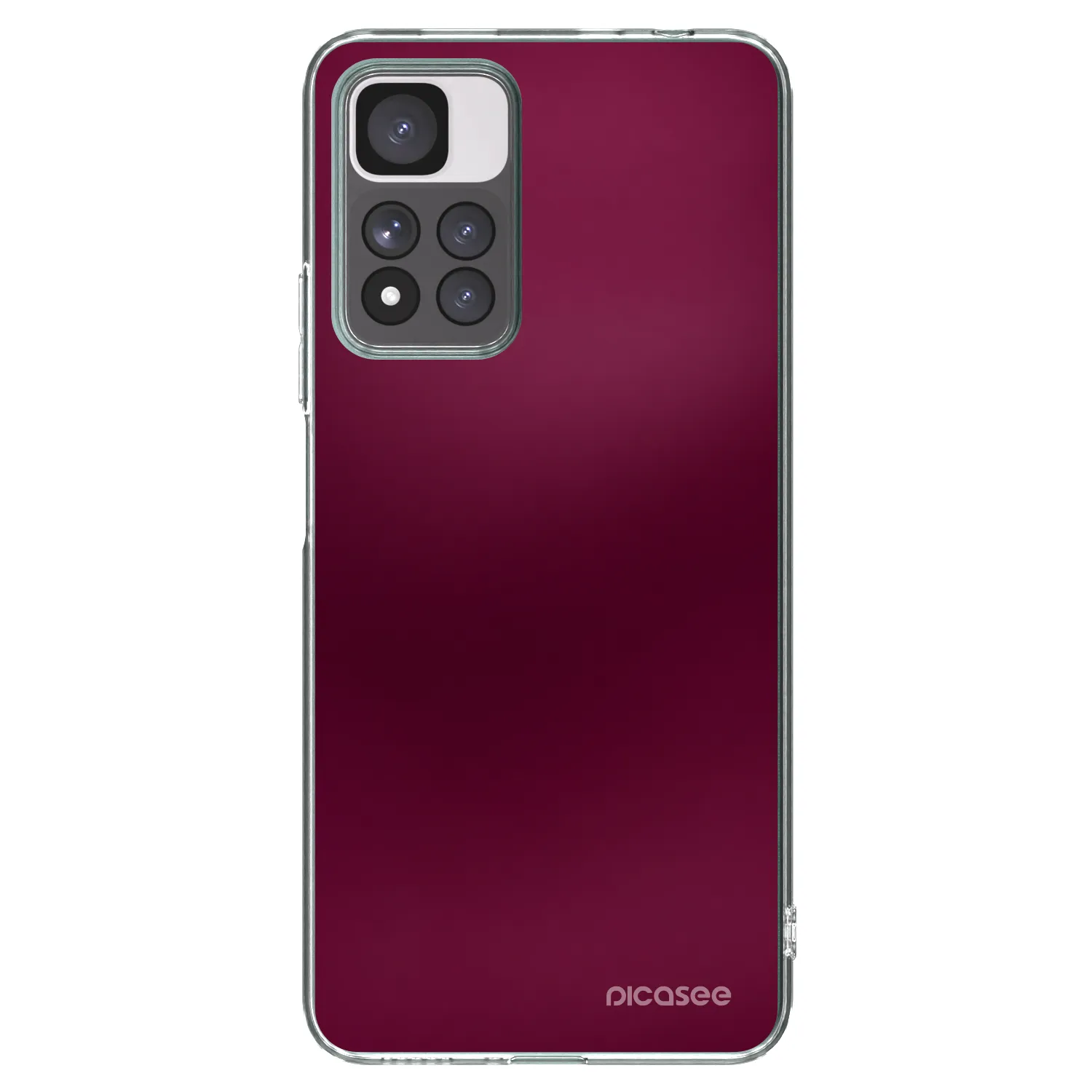 Picasee Xiaomi Redmi Note 11 Pro+ 5G Hülle - Transparentes Silikon - Velvet Bordeaux